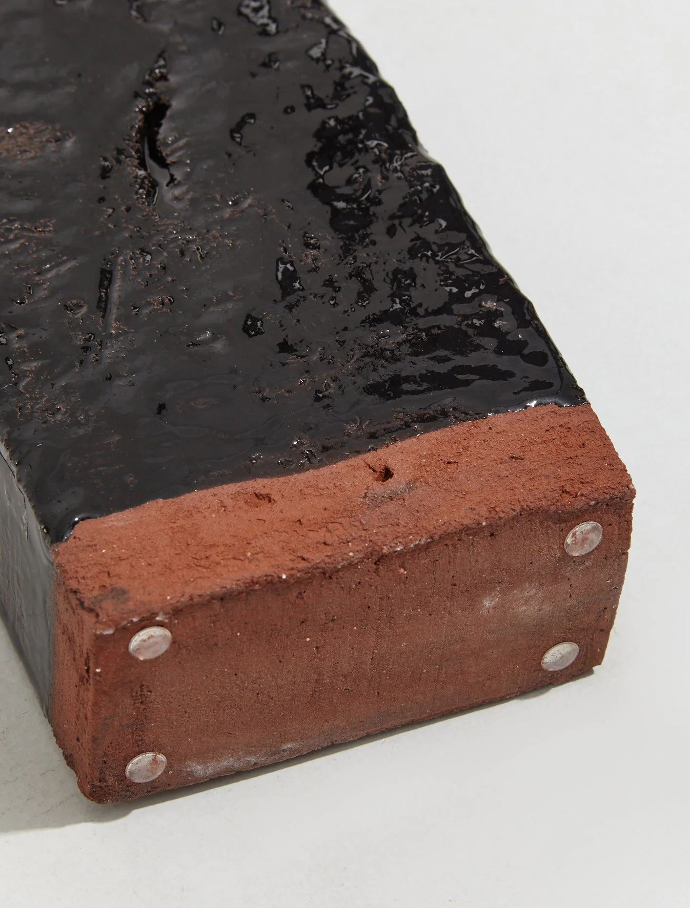 A Single Brick Candle Holder in Black - Image 4