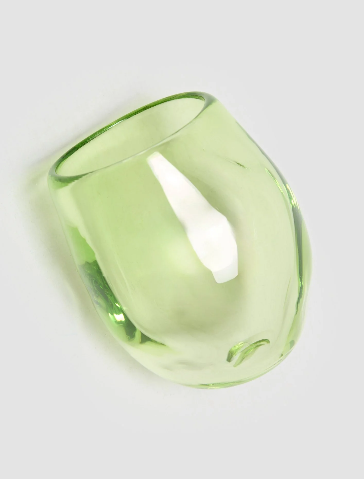 Addled Water Glass Small in Apple - Image 3