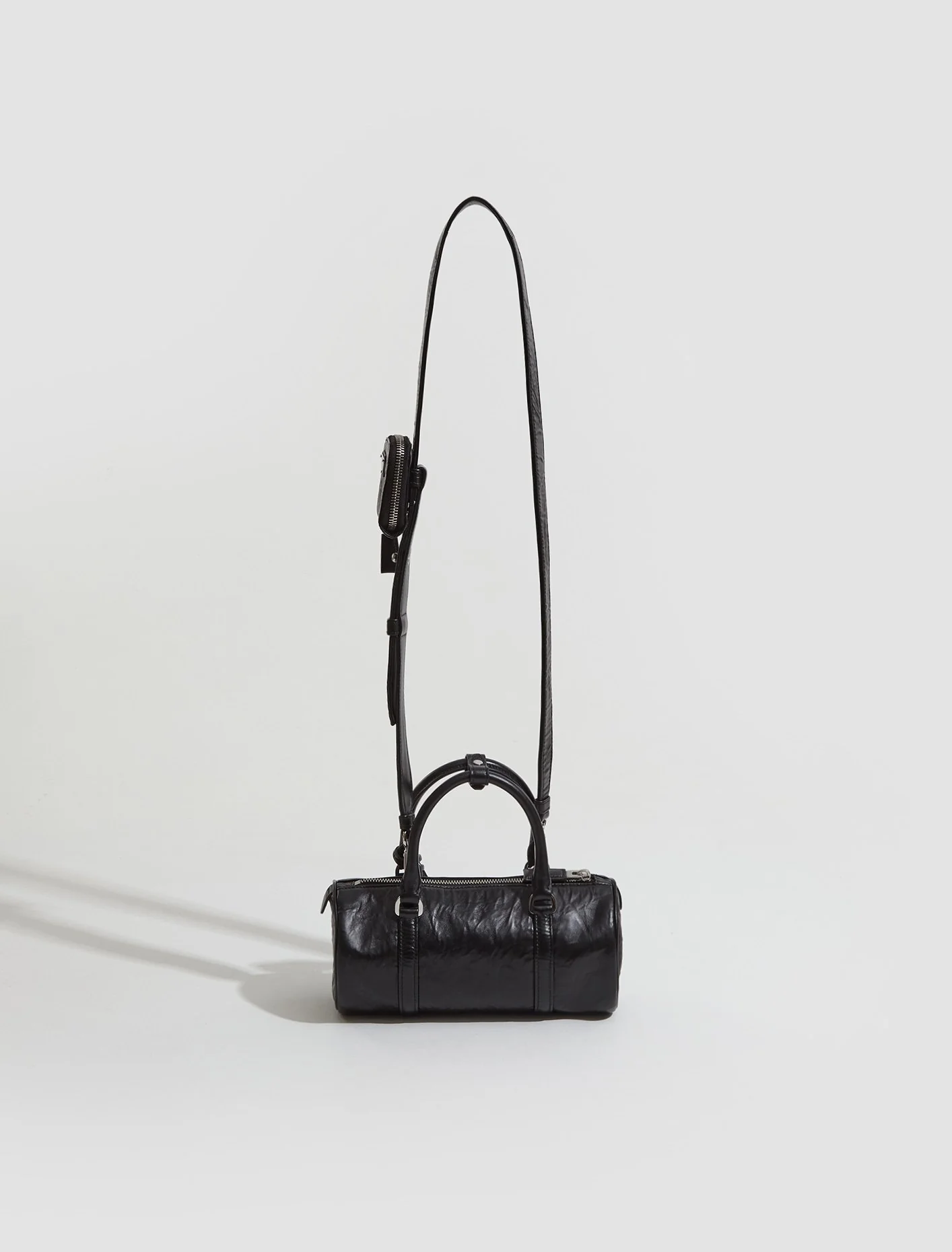Antique Nappa Handbag in Black - Image 6