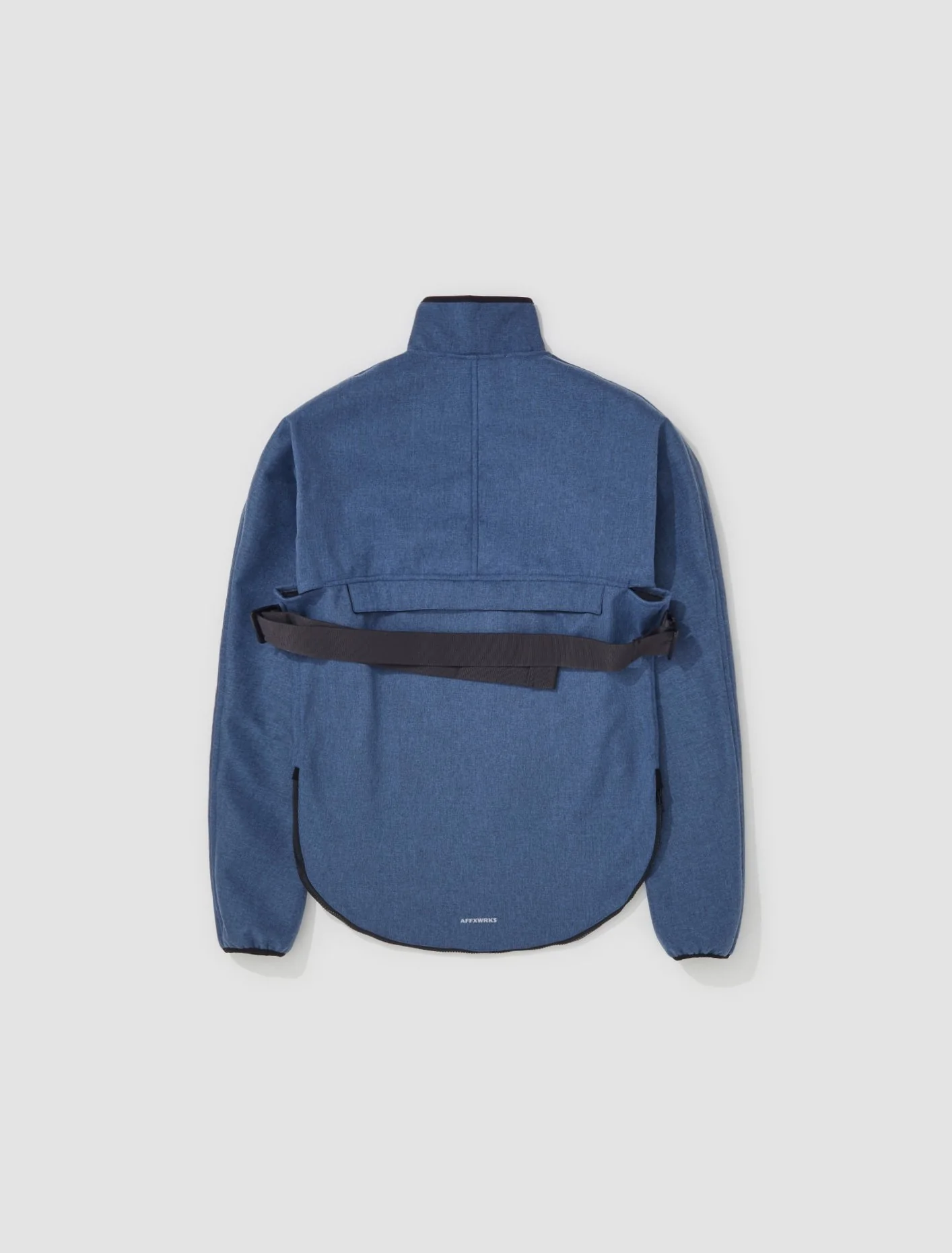 Bag Jacket in Peppered Blue - Image 7
