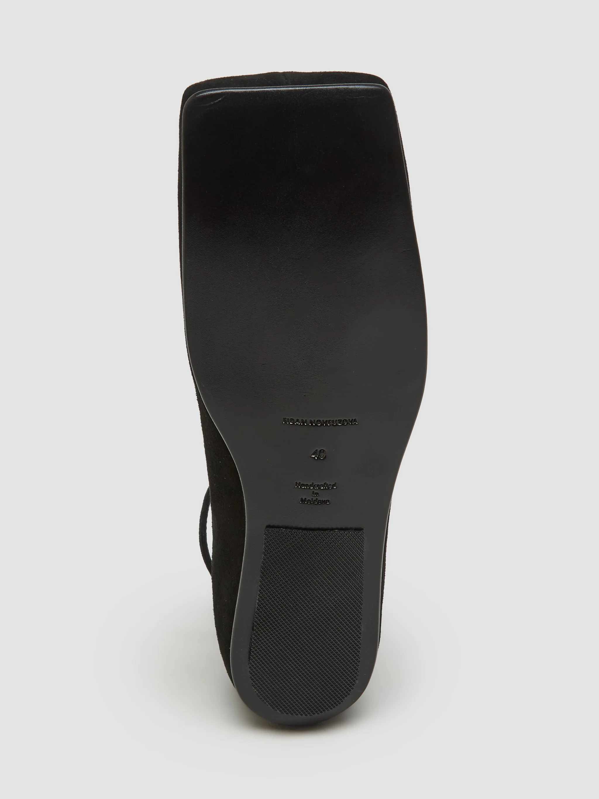 Bella Square Toe Flats in Black - Image 5