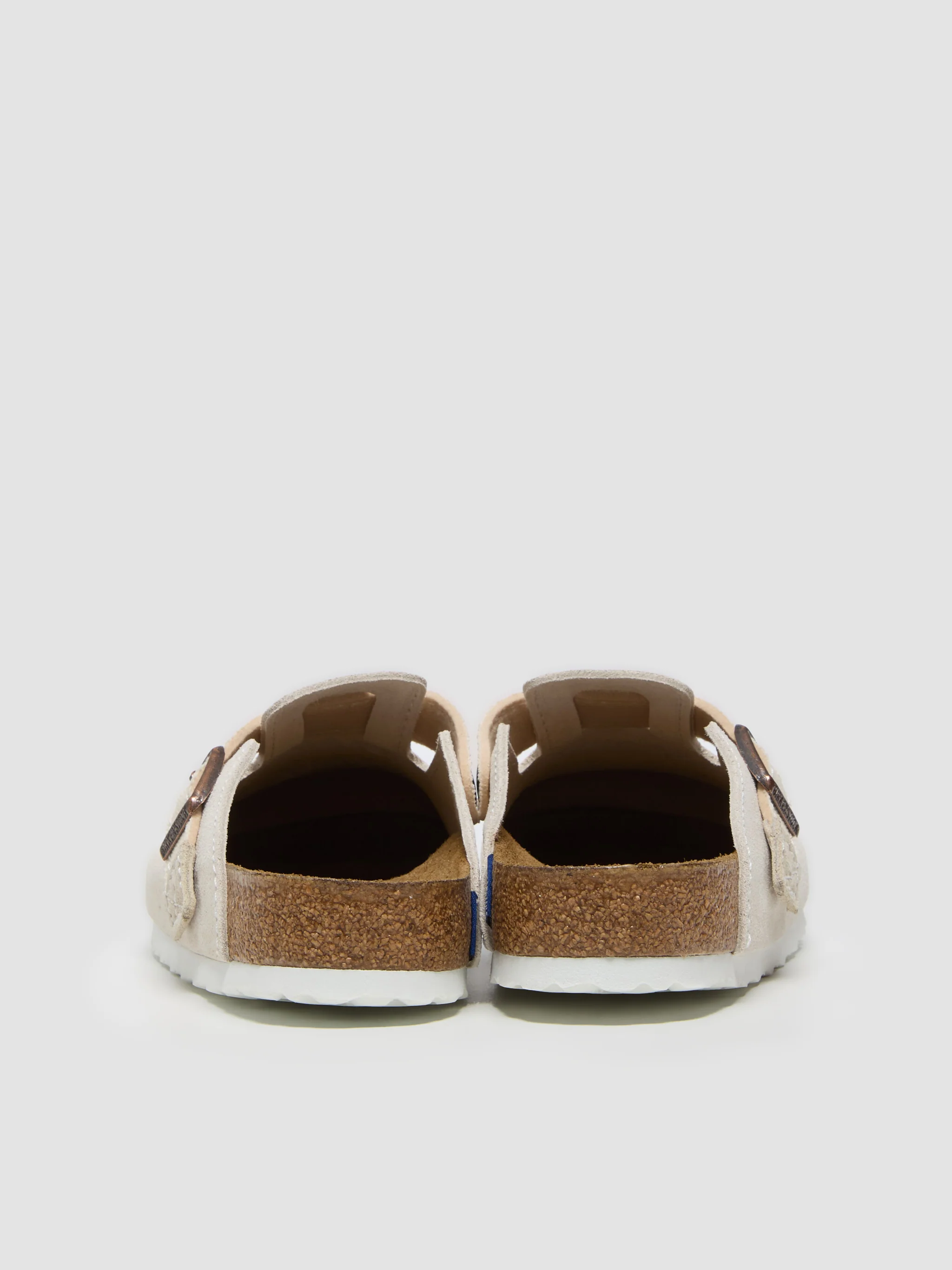 Boston Suede Clog in Eggshell - Image 4