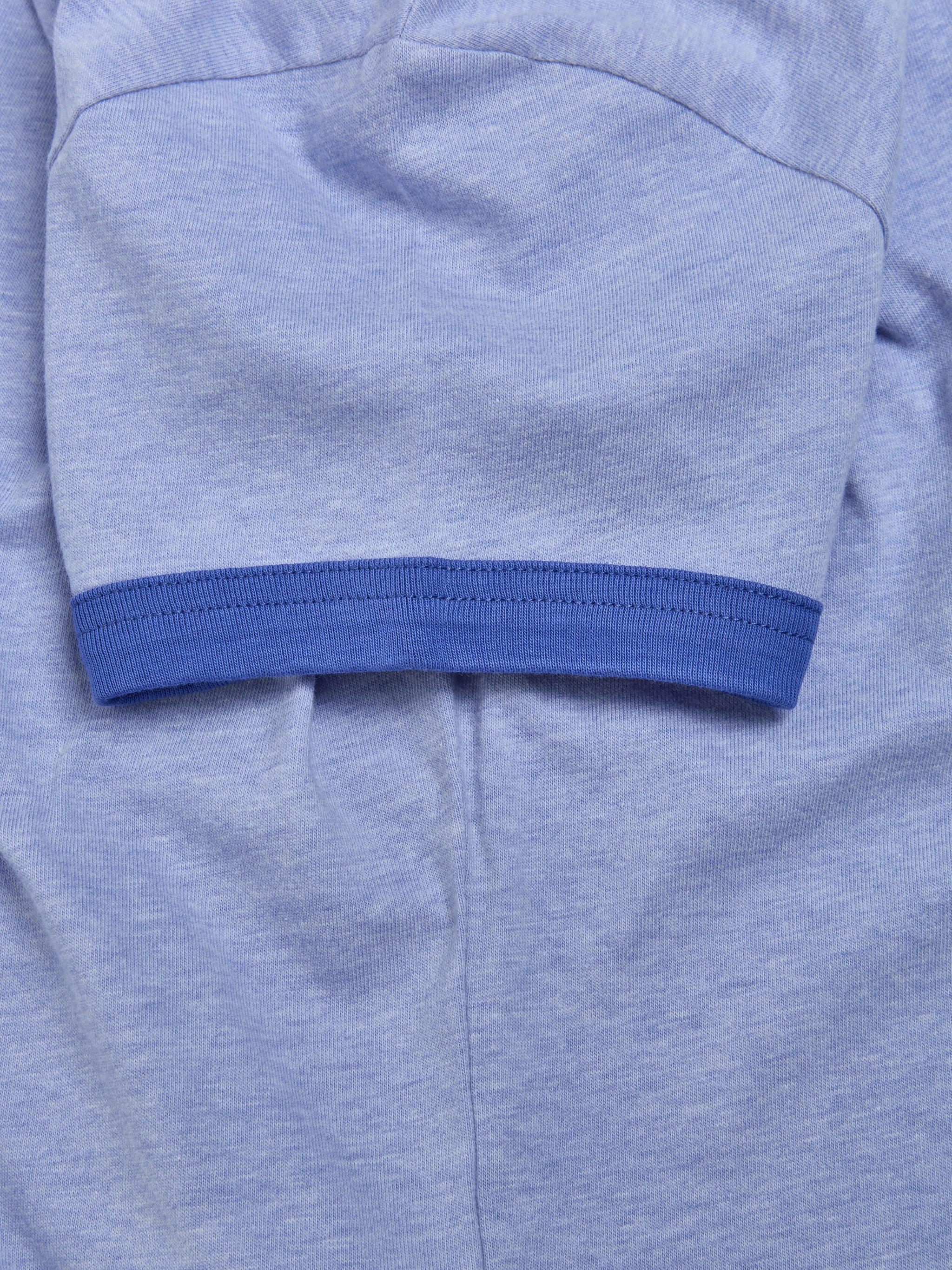 Bow Print T-Shirt in Faded Blue - Image 7