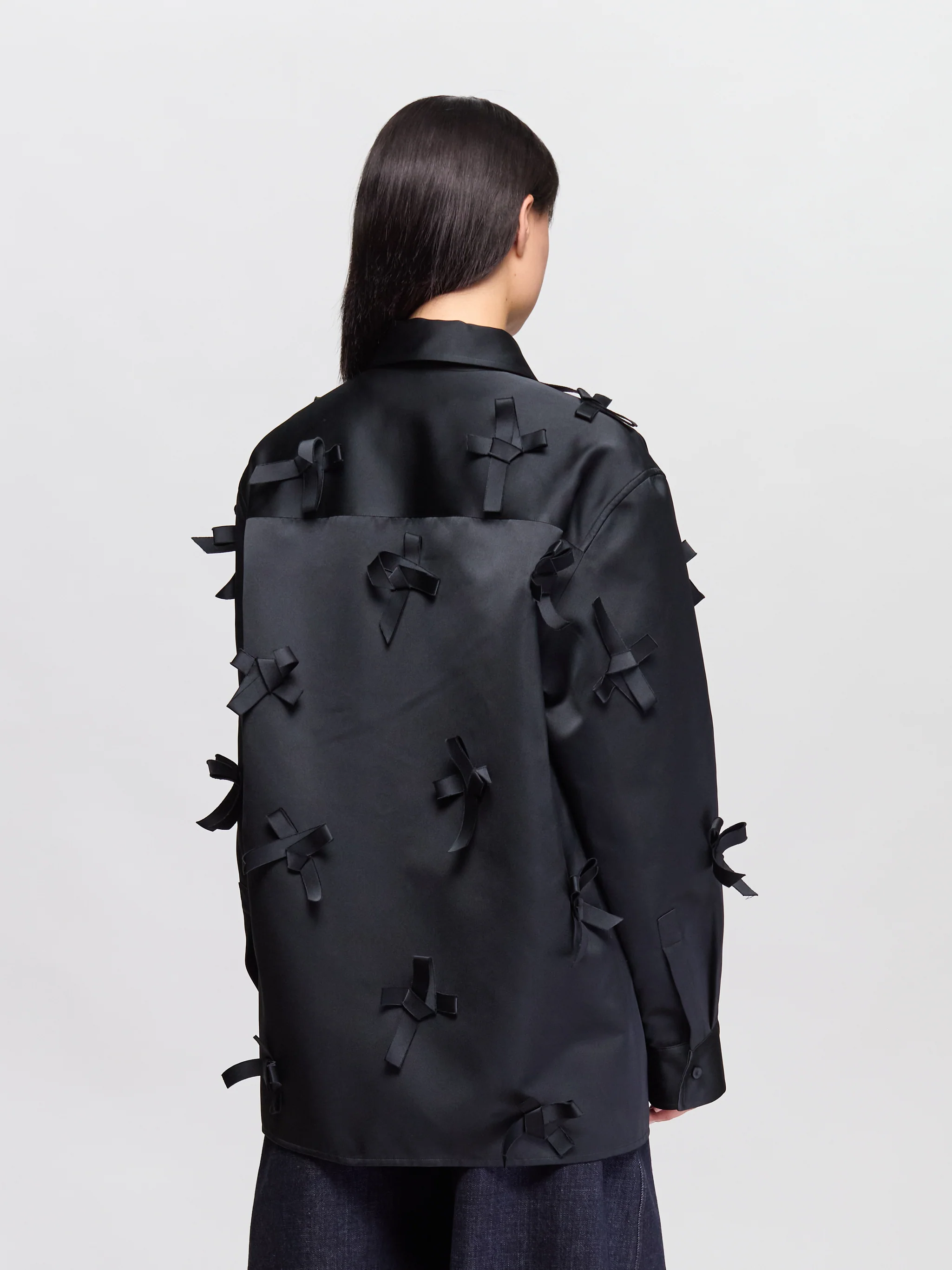 Bows Shirt in Black - Image 3