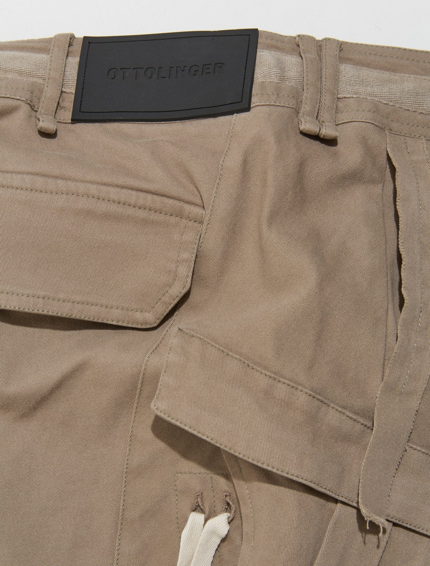 Cargo Capri Pants in Olive Grey - Image 3