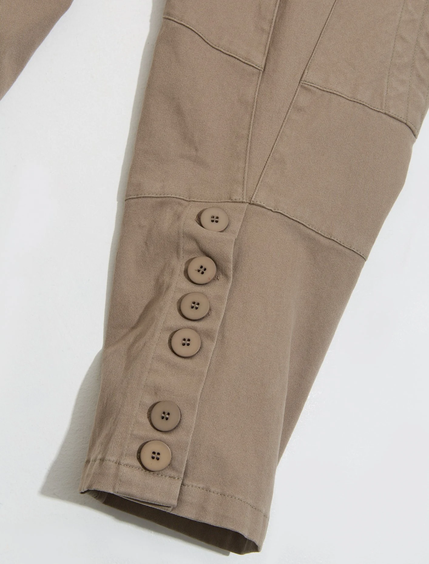 Cargo Capri Pants in Olive Grey - Image 4