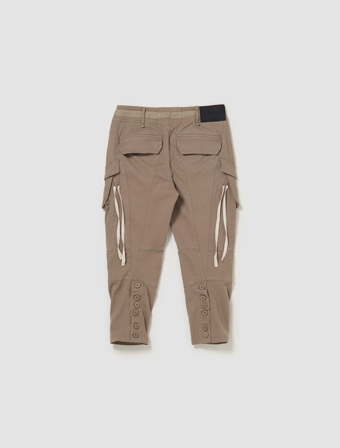 Cargo Capri Pants in Olive Grey - Image 5