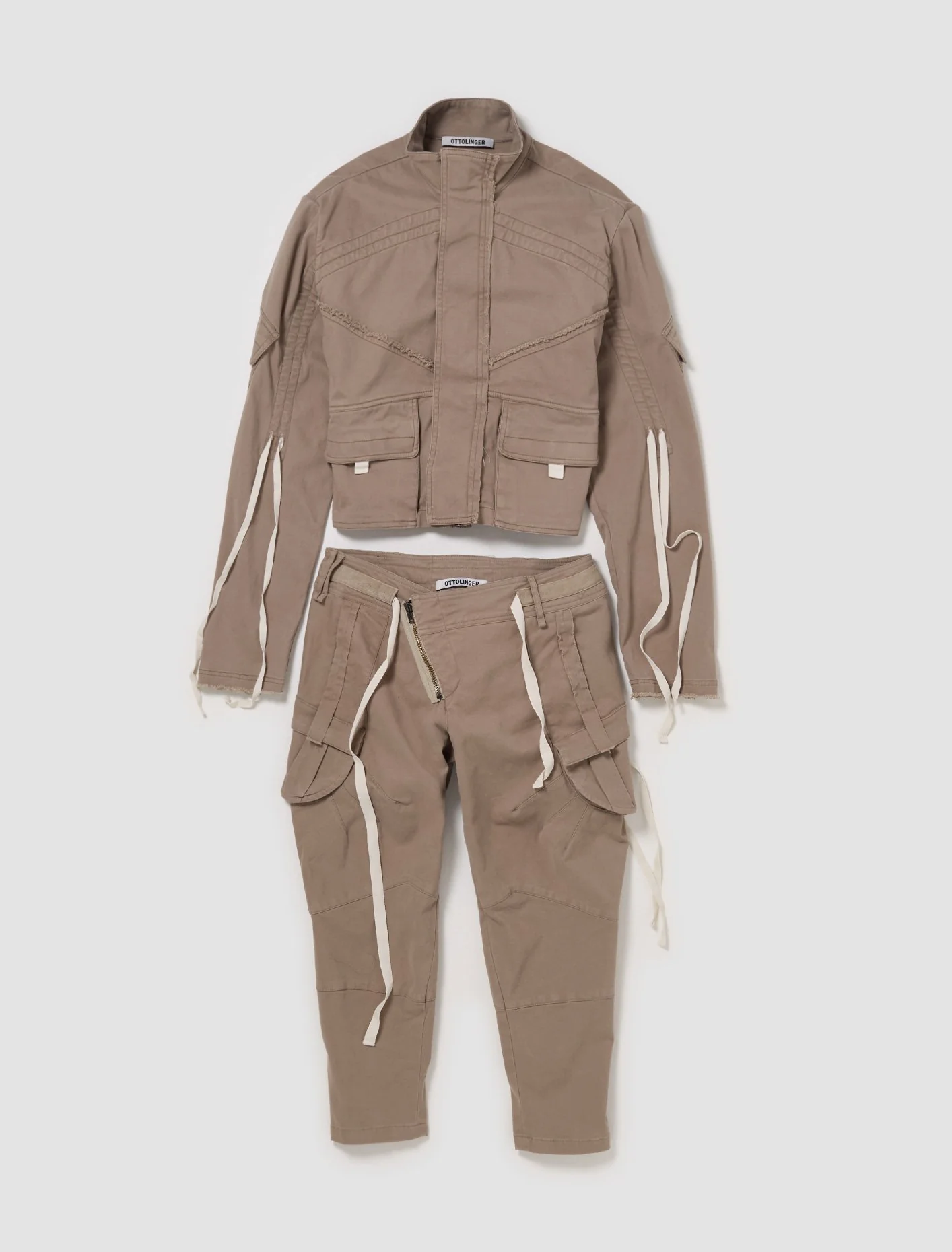 Cargo Capri Pants in Olive Grey - Image 6