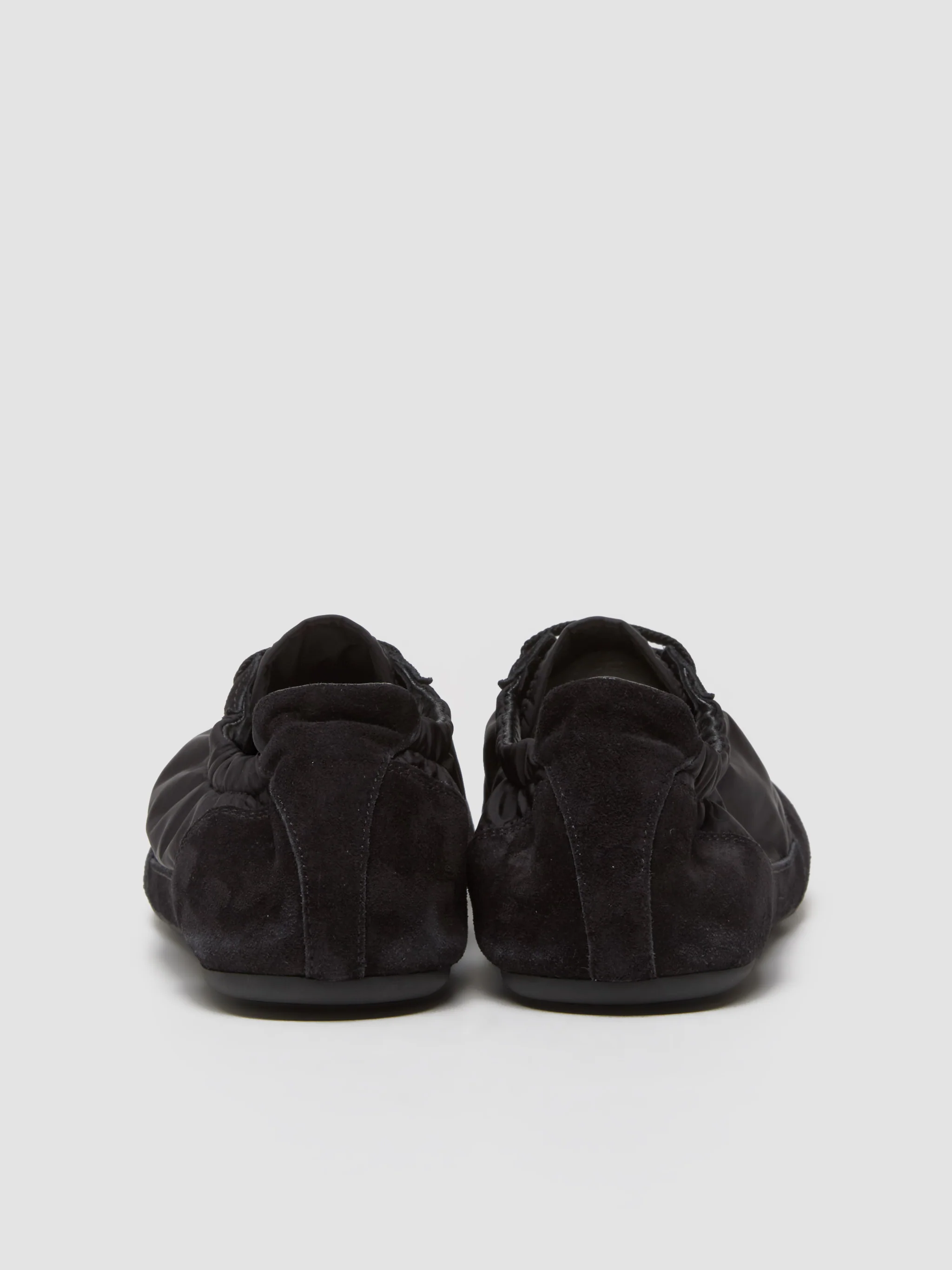 Collapse Re-Nylon and Suede Sneaker in Black - Image 5