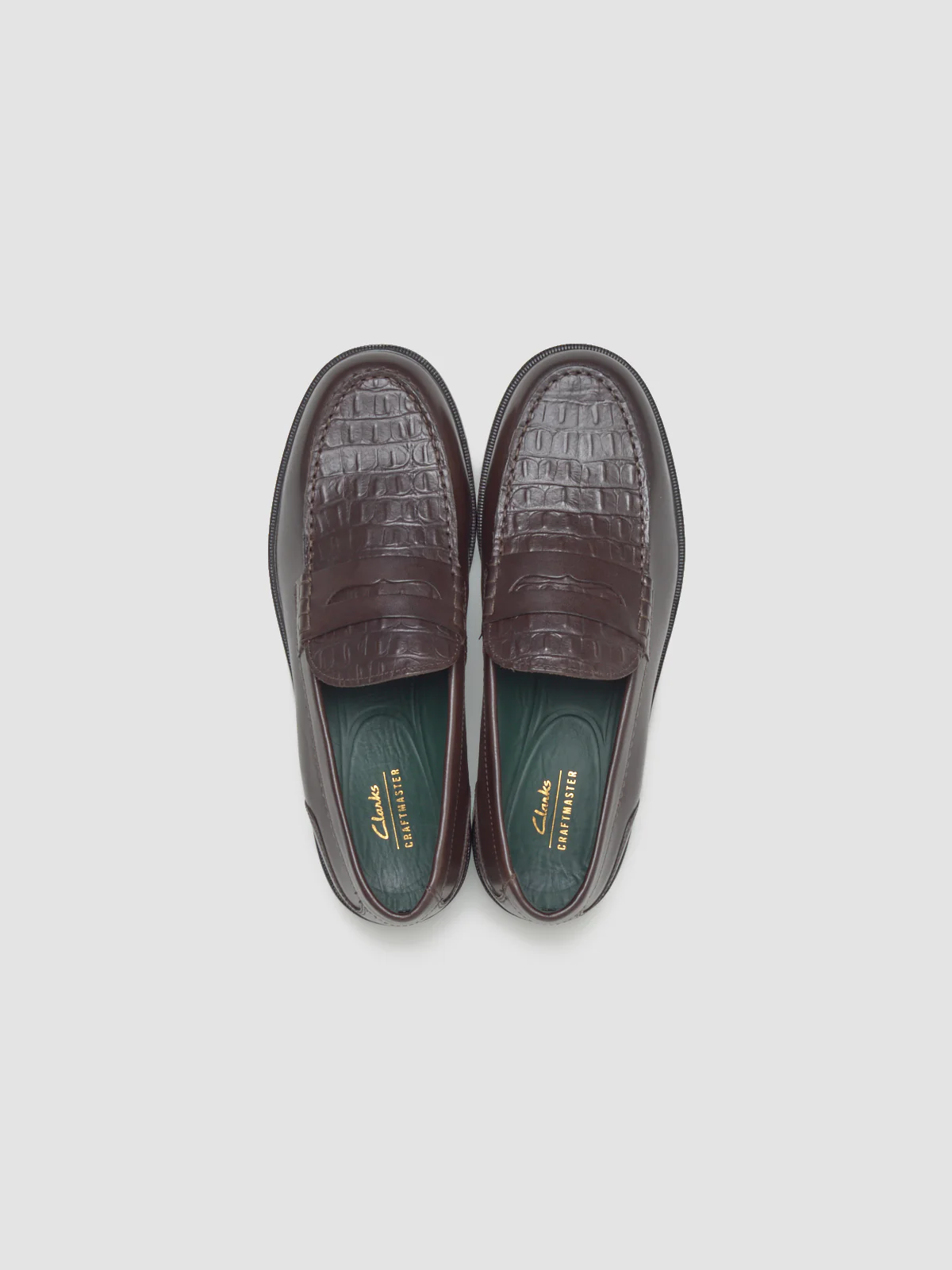 Craft James Loafers in Brown Crocodile Leather - Image 3