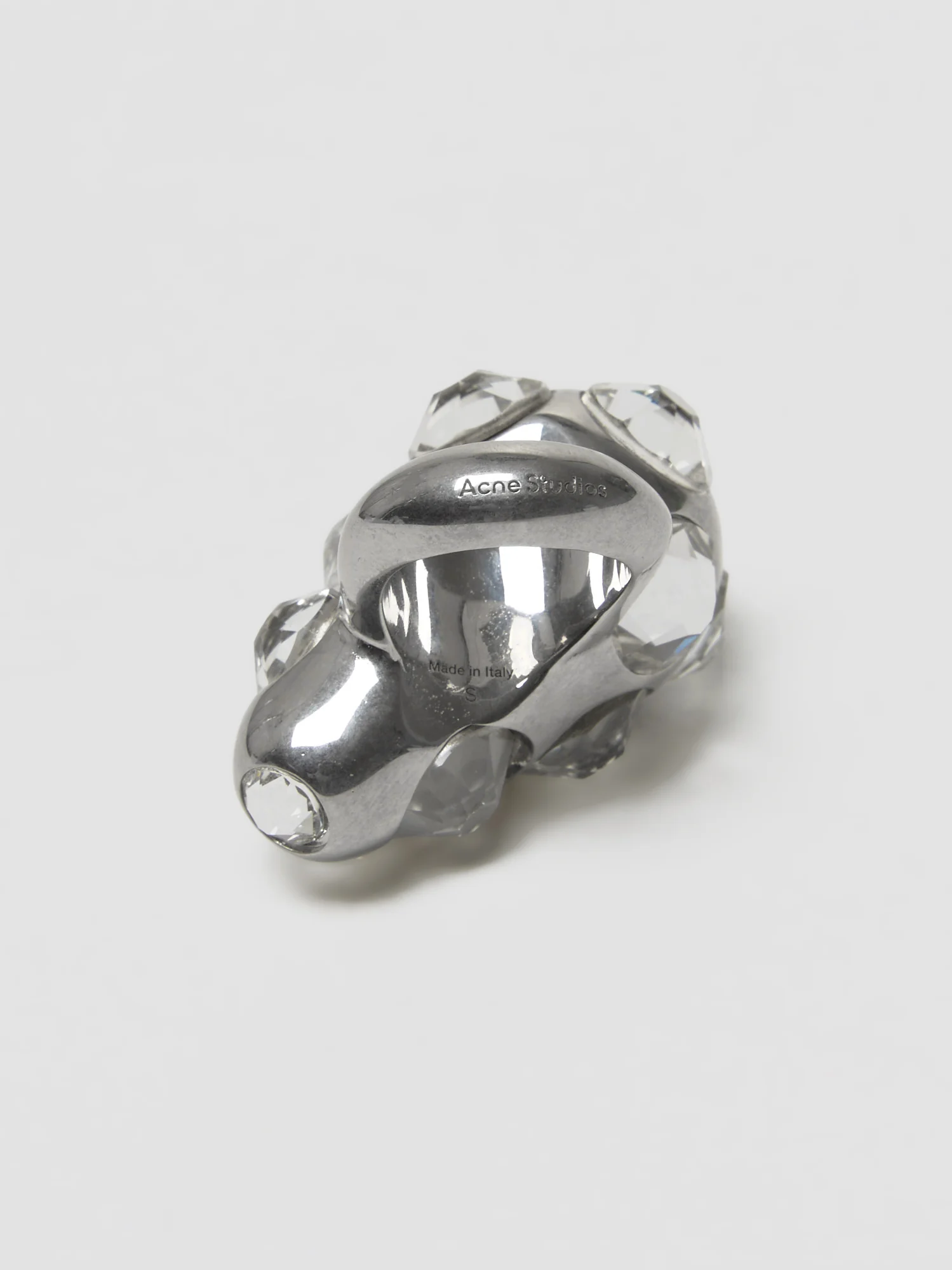 Crystal Drop Ring in Silver - Image 3