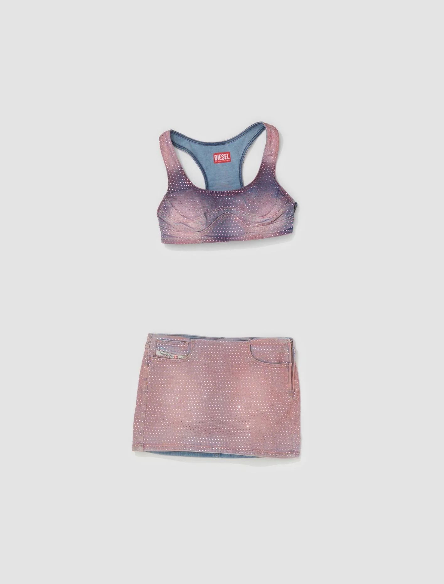De-Toppy Denim Top in Pink - Image 5