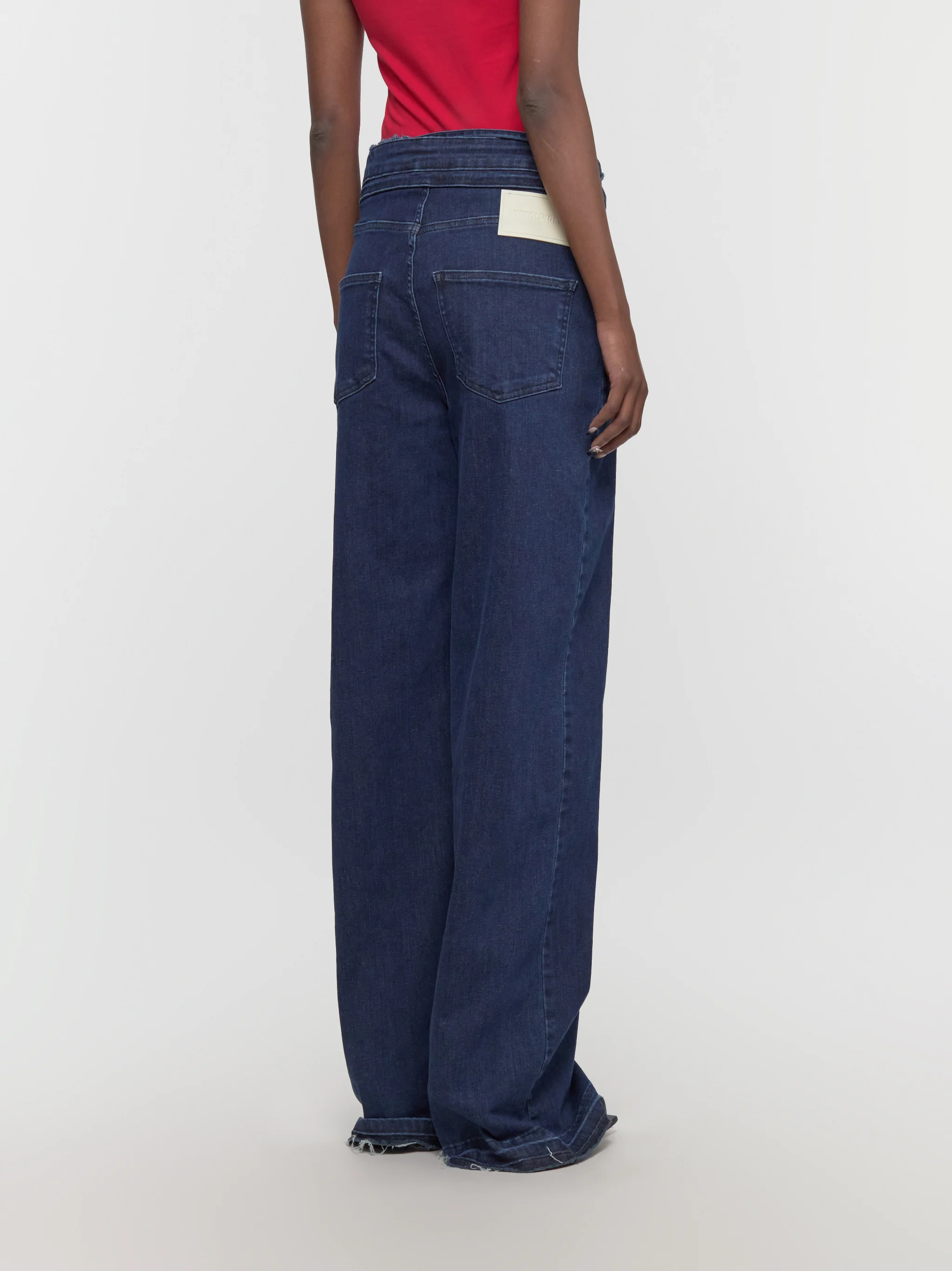 Double Fold Pants in Blue - Image 3
