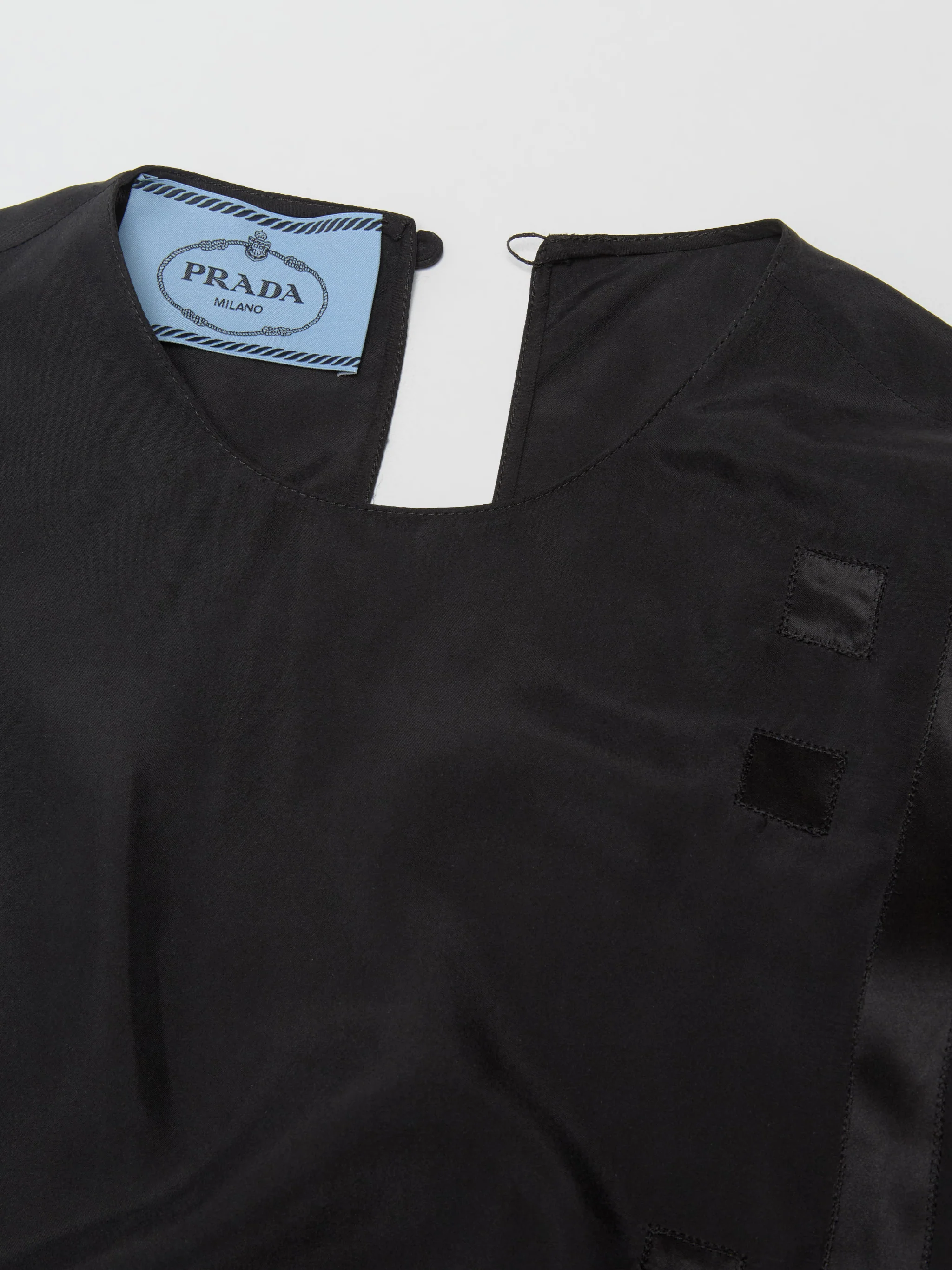 Dress with Embroidery in Black - Image 5