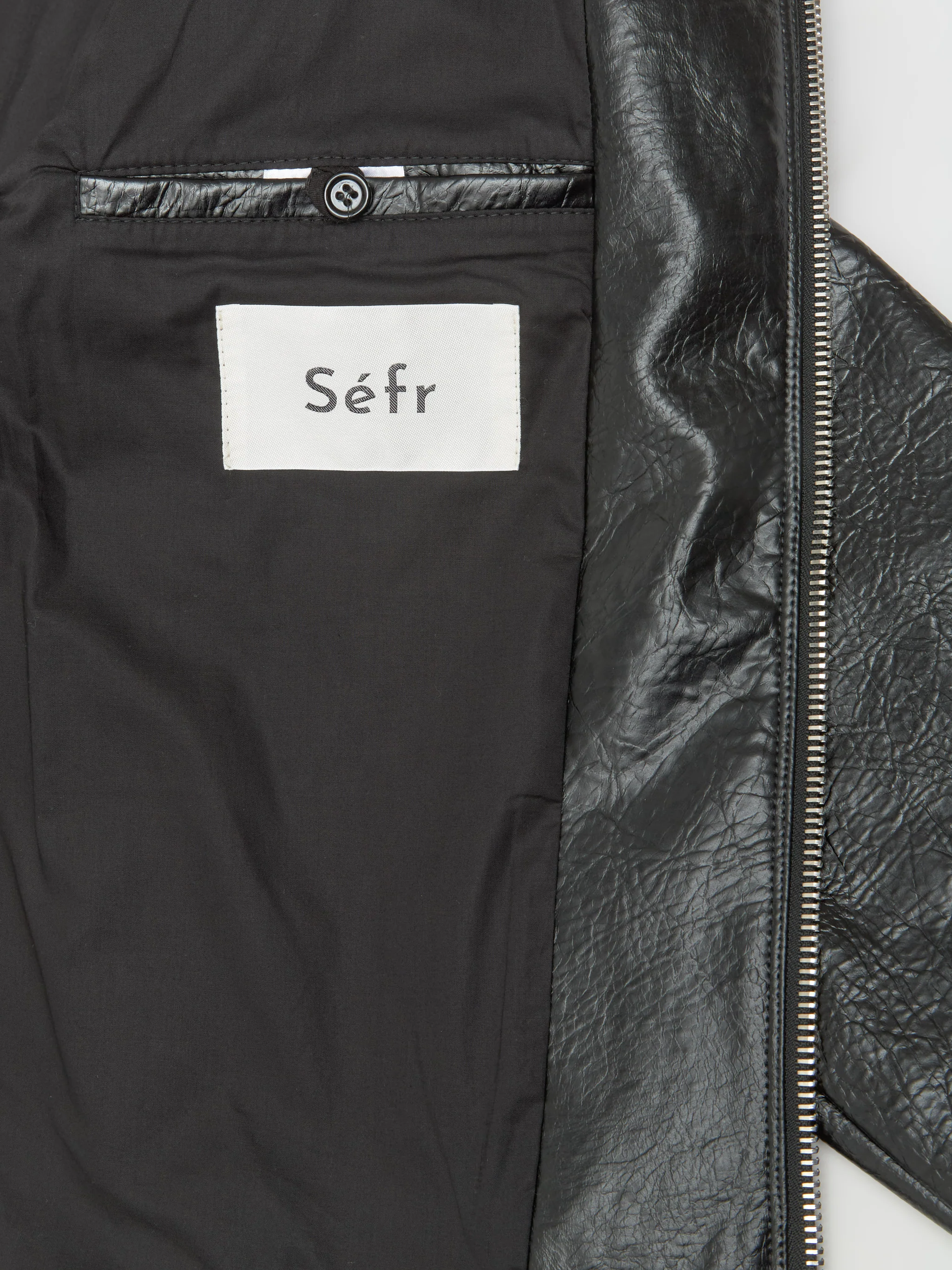 Duke Jacket in Faux Memory Leather - Image 5