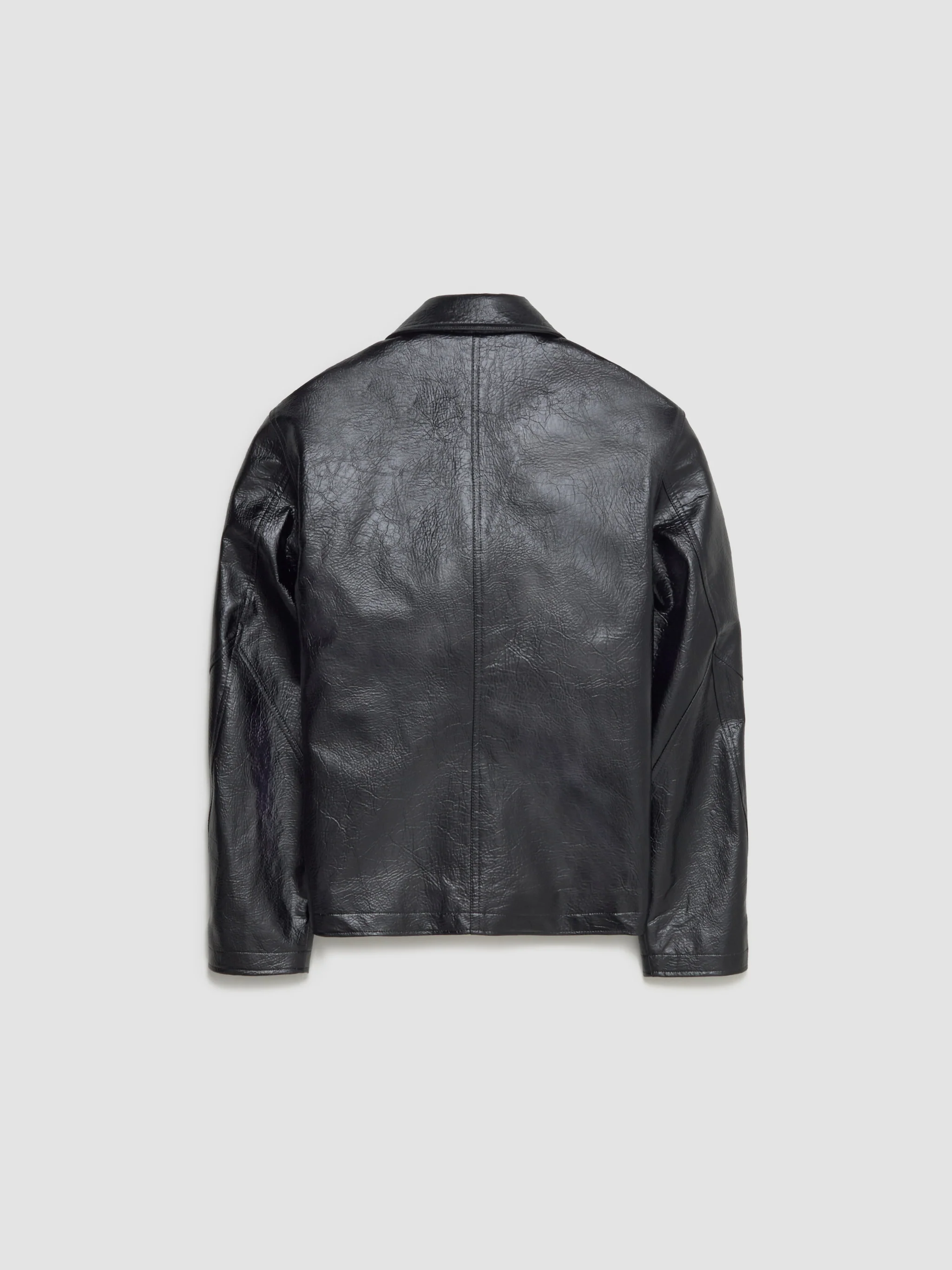 Duke Jacket in Faux Memory Leather - Image 6