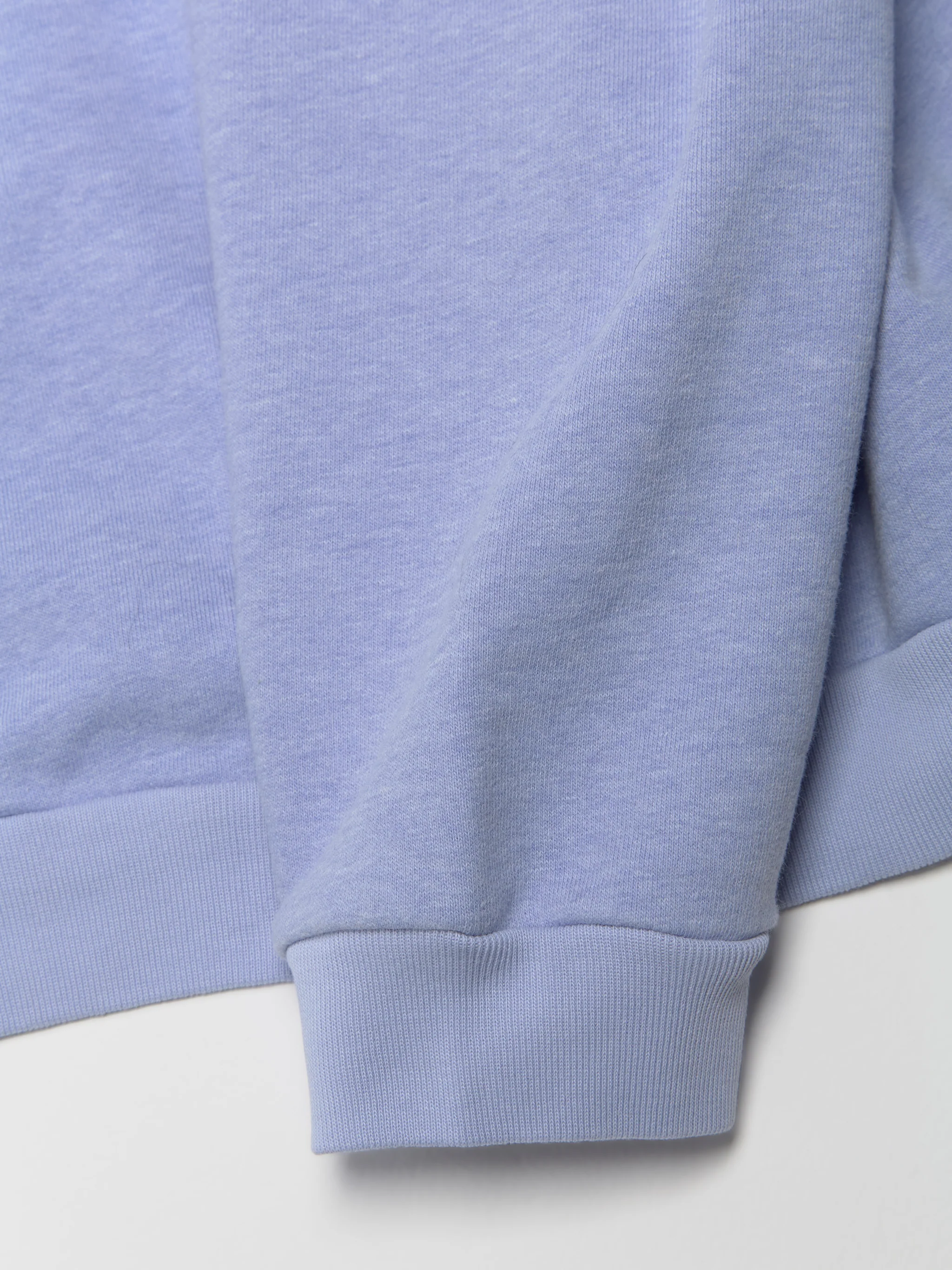 Cotton Sweatshirt in Faded Blue - Image 3