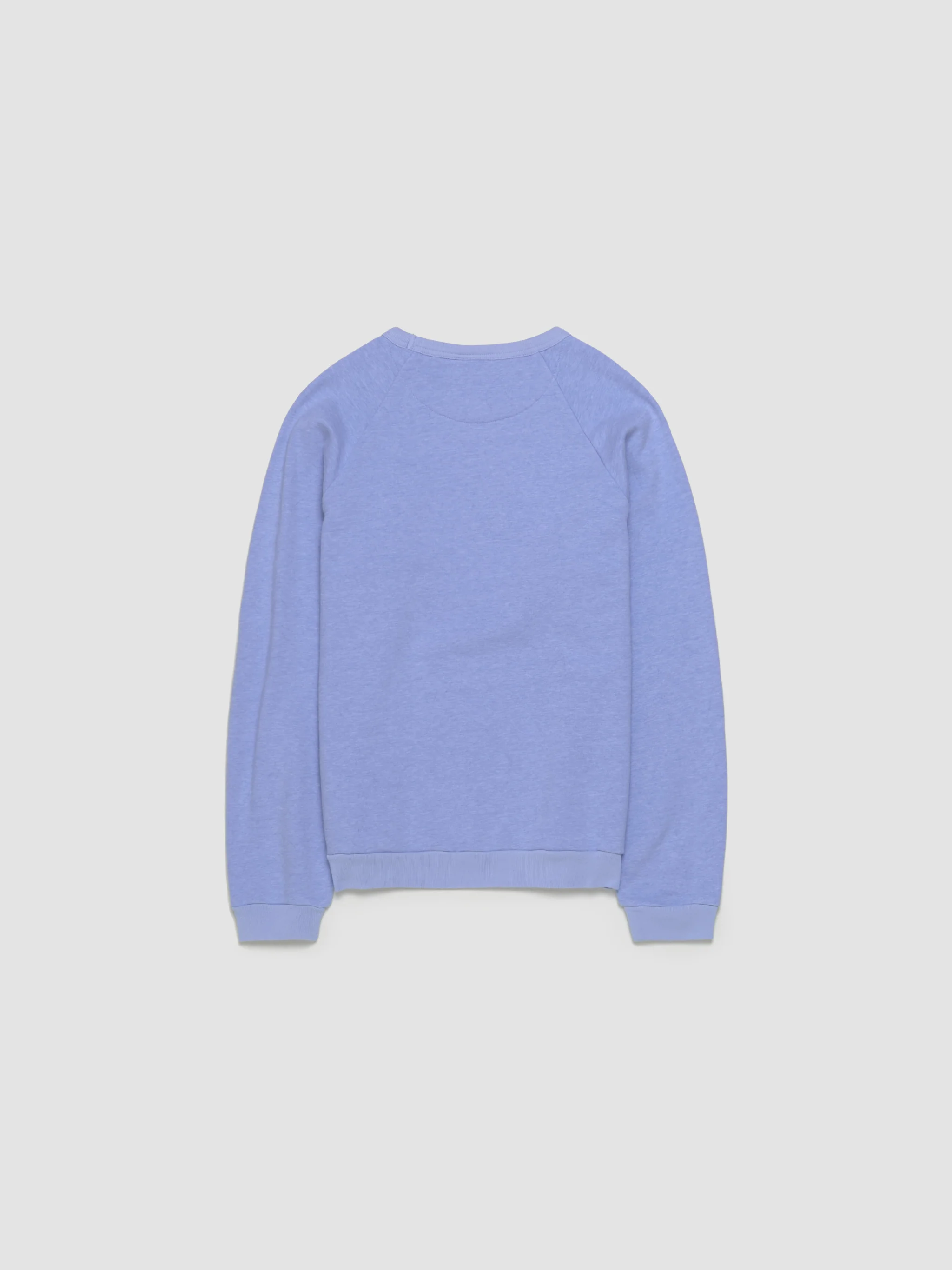 Cotton Sweatshirt in Faded Blue - Image 4