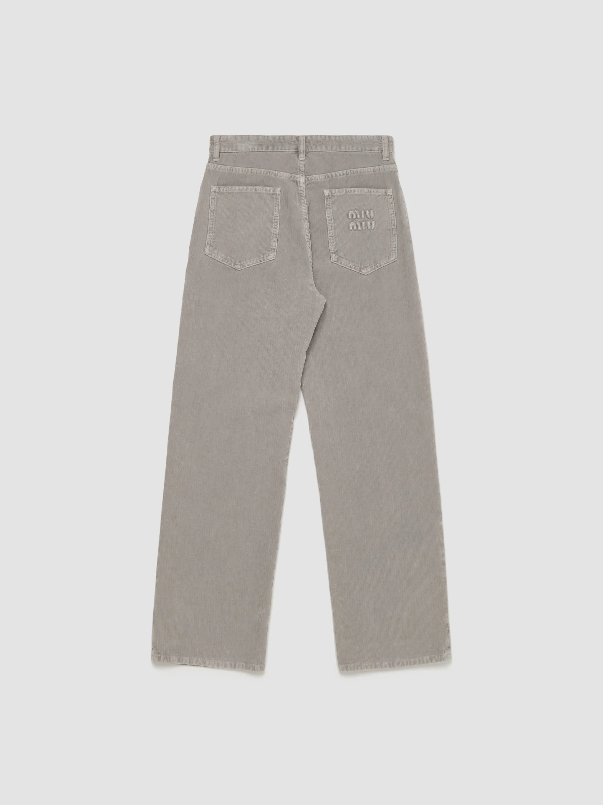 Garment-Dyed Corduroy Pants in Granite Gray - Image 4