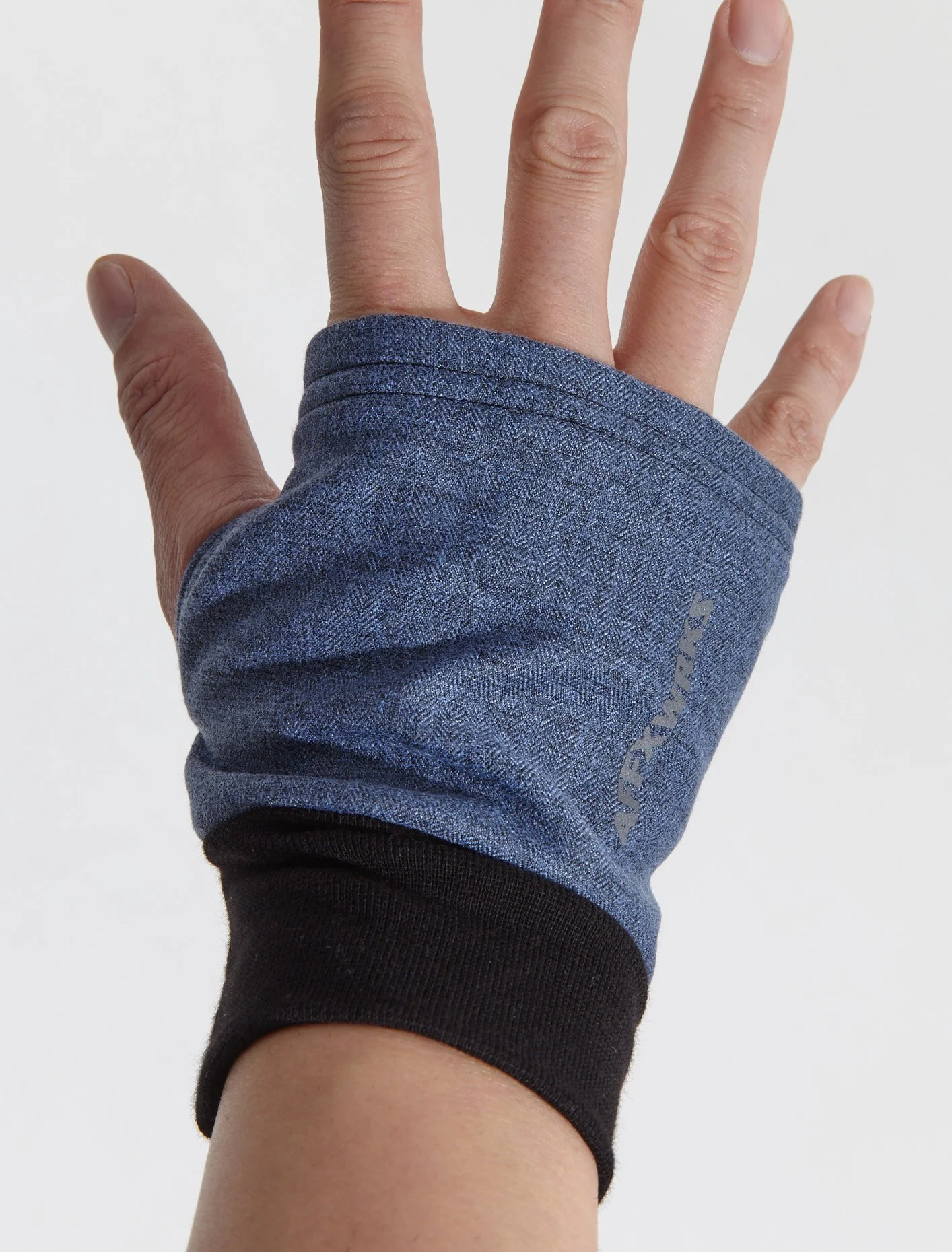 Hand Warmers in Peppered Blue - Image 3