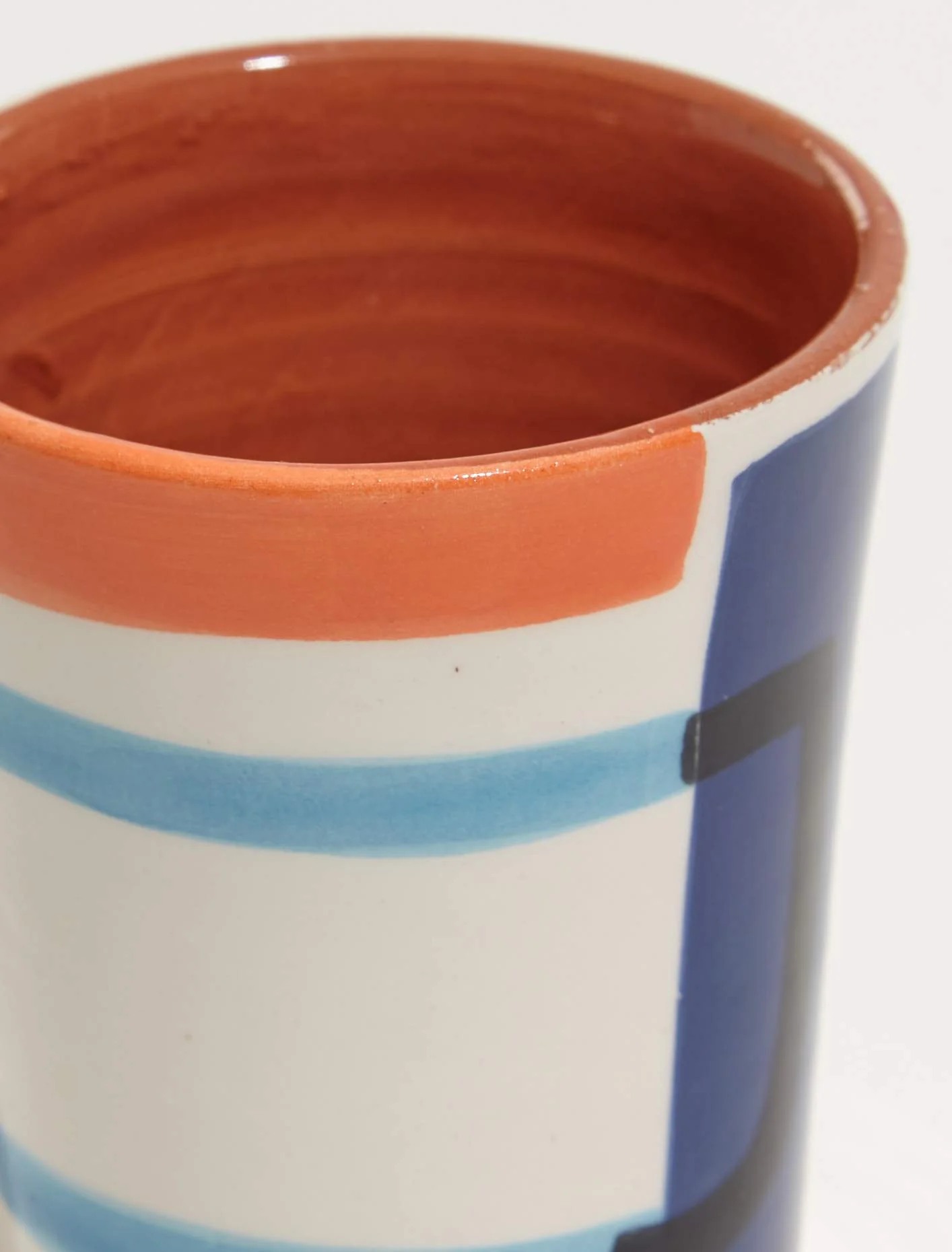 Handpainted Cup "Blue Tag" - Image 3