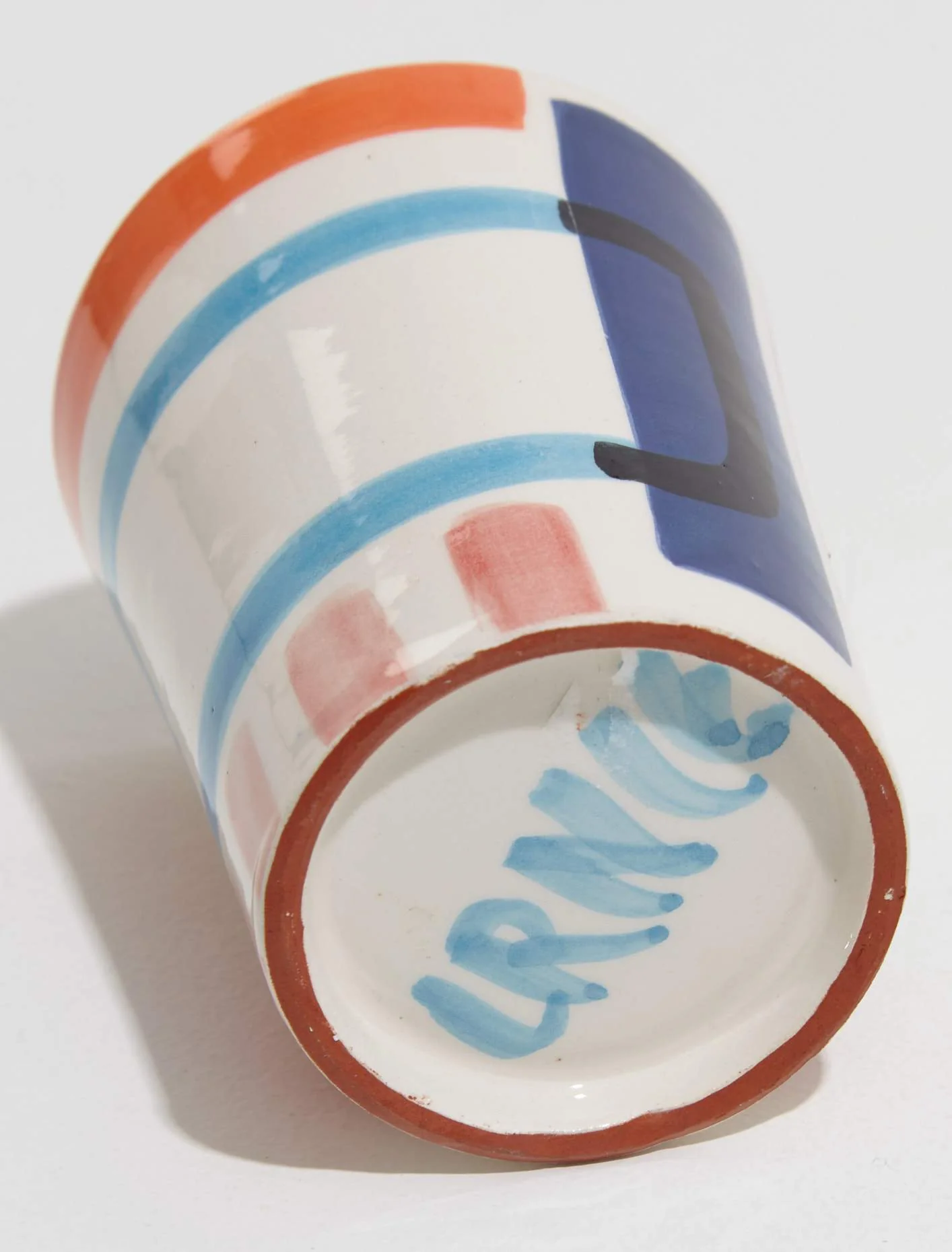 Handpainted Cup "Blue Tag" - Image 4