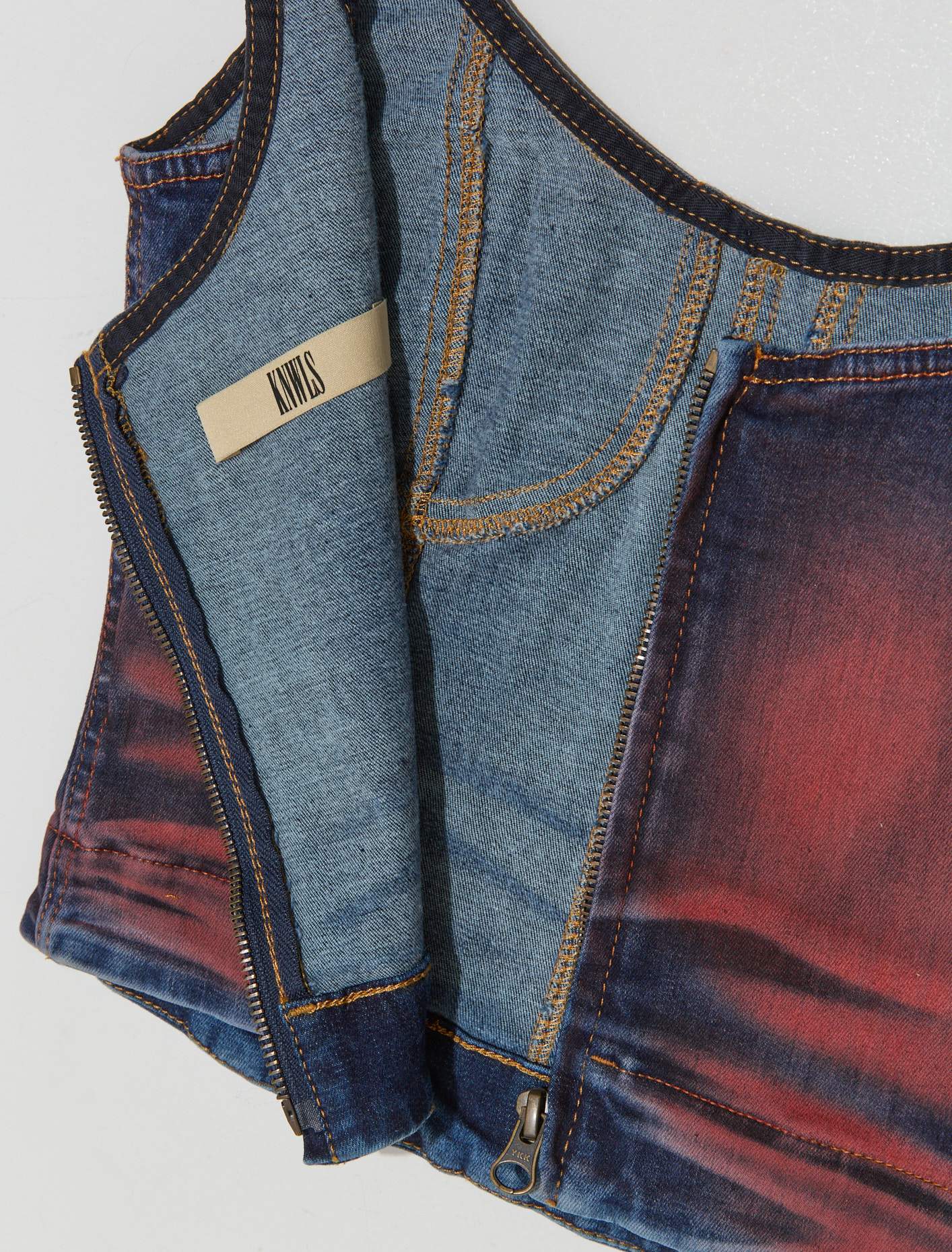 Harley Top in Crease Red - Image 3