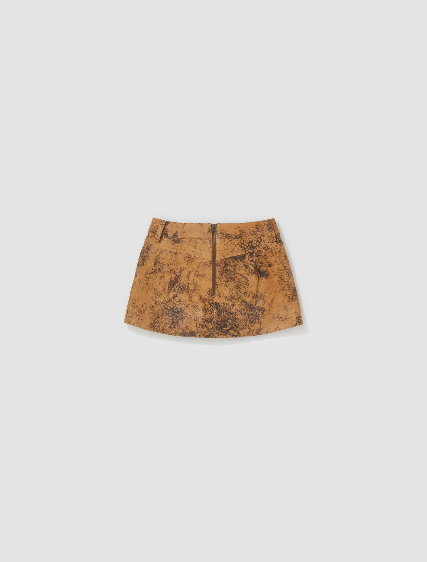 Hellz Skirt in Distressed Brown - Image 4
