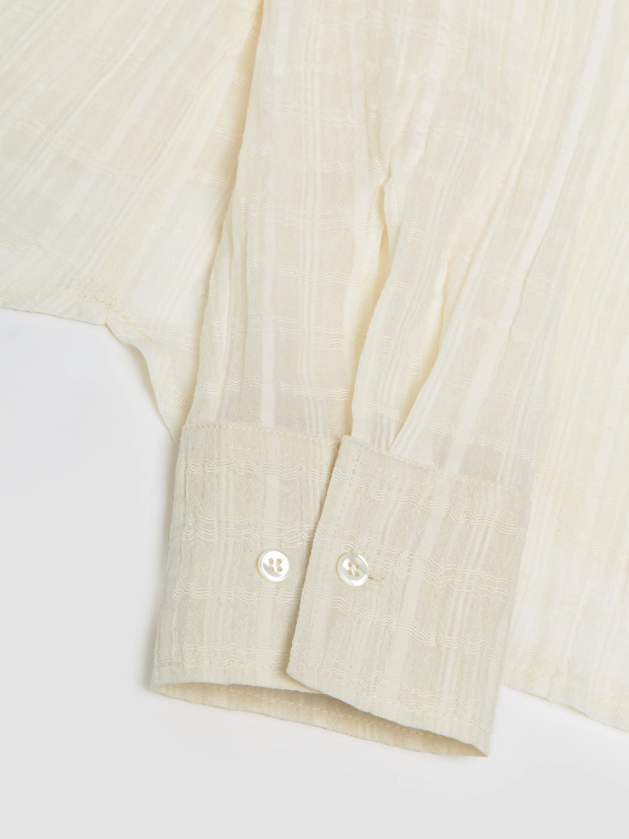 Ignacio Shirt in Cloud White Check - Image 6