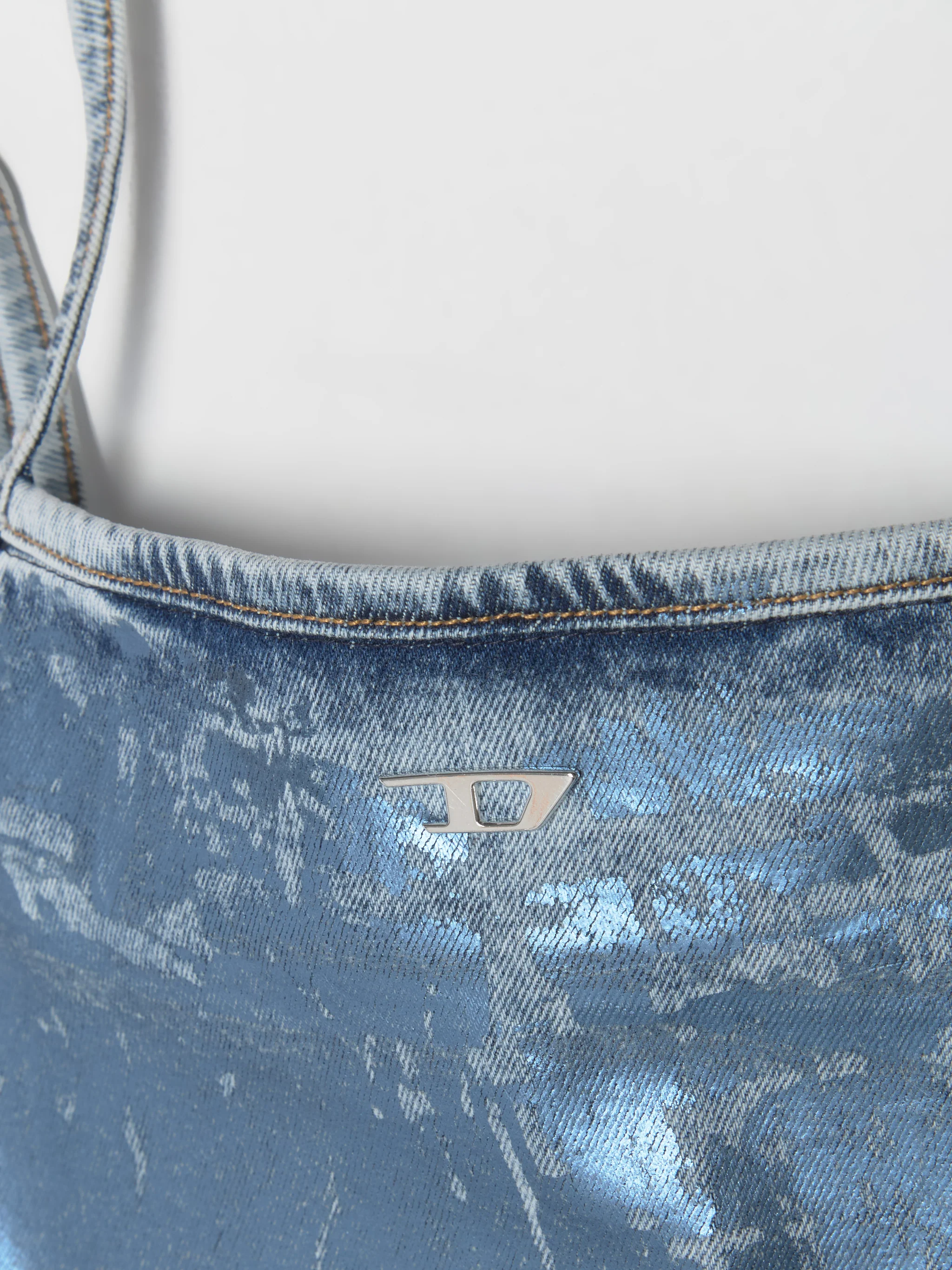 DE-Ila Denim Top in Blue & Silver - Image 4