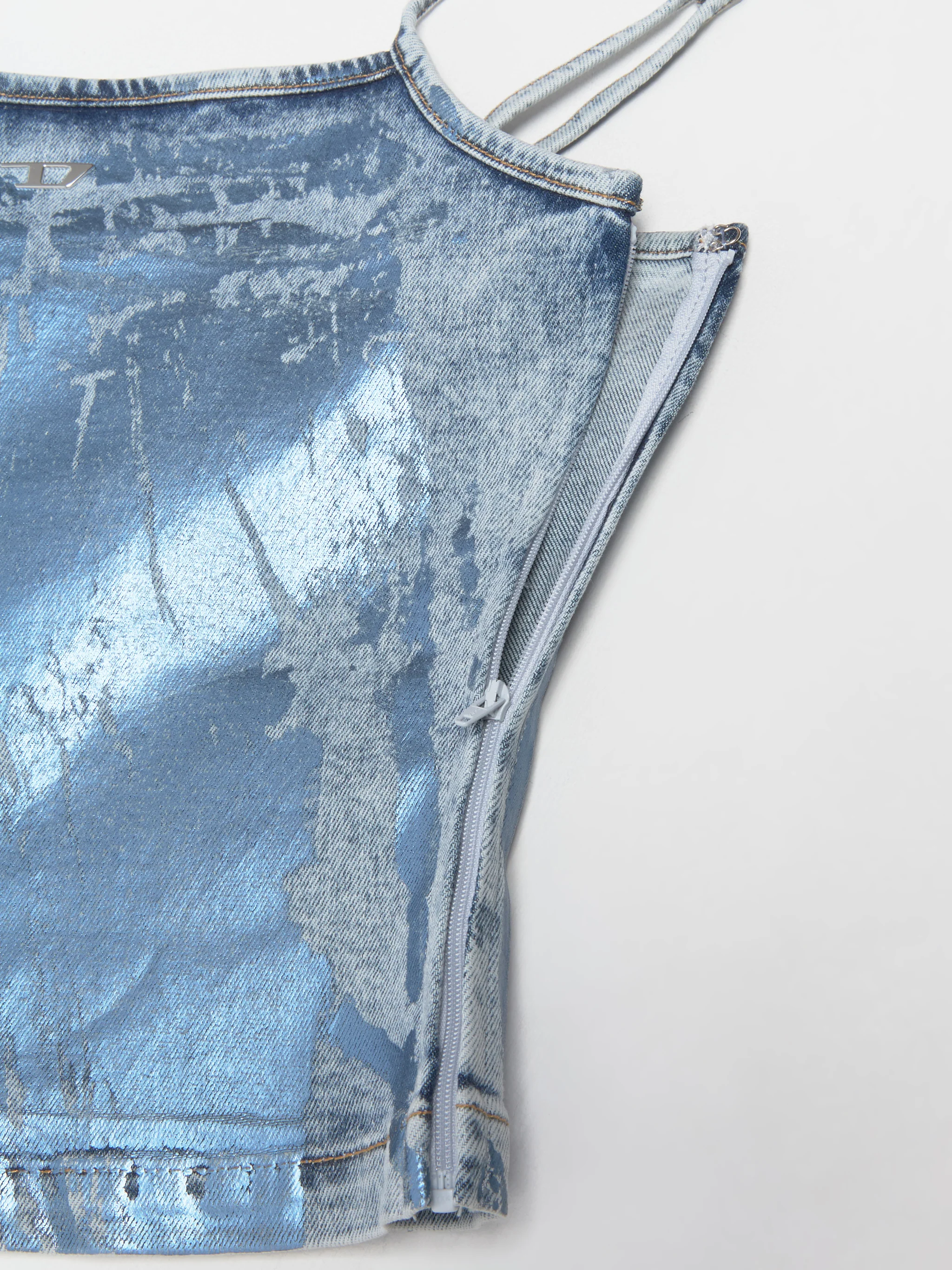 DE-Ila Denim Top in Blue & Silver - Image 5