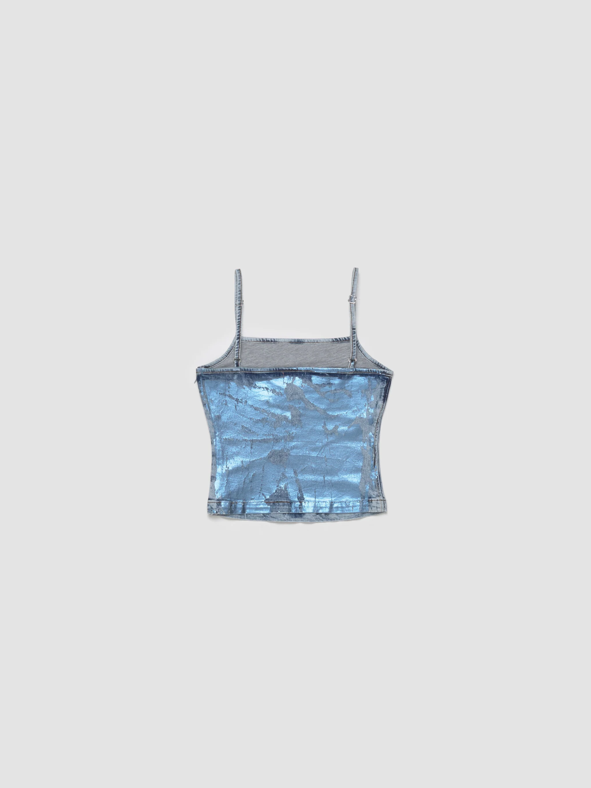 DE-Ila Denim Top in Blue & Silver - Image 6
