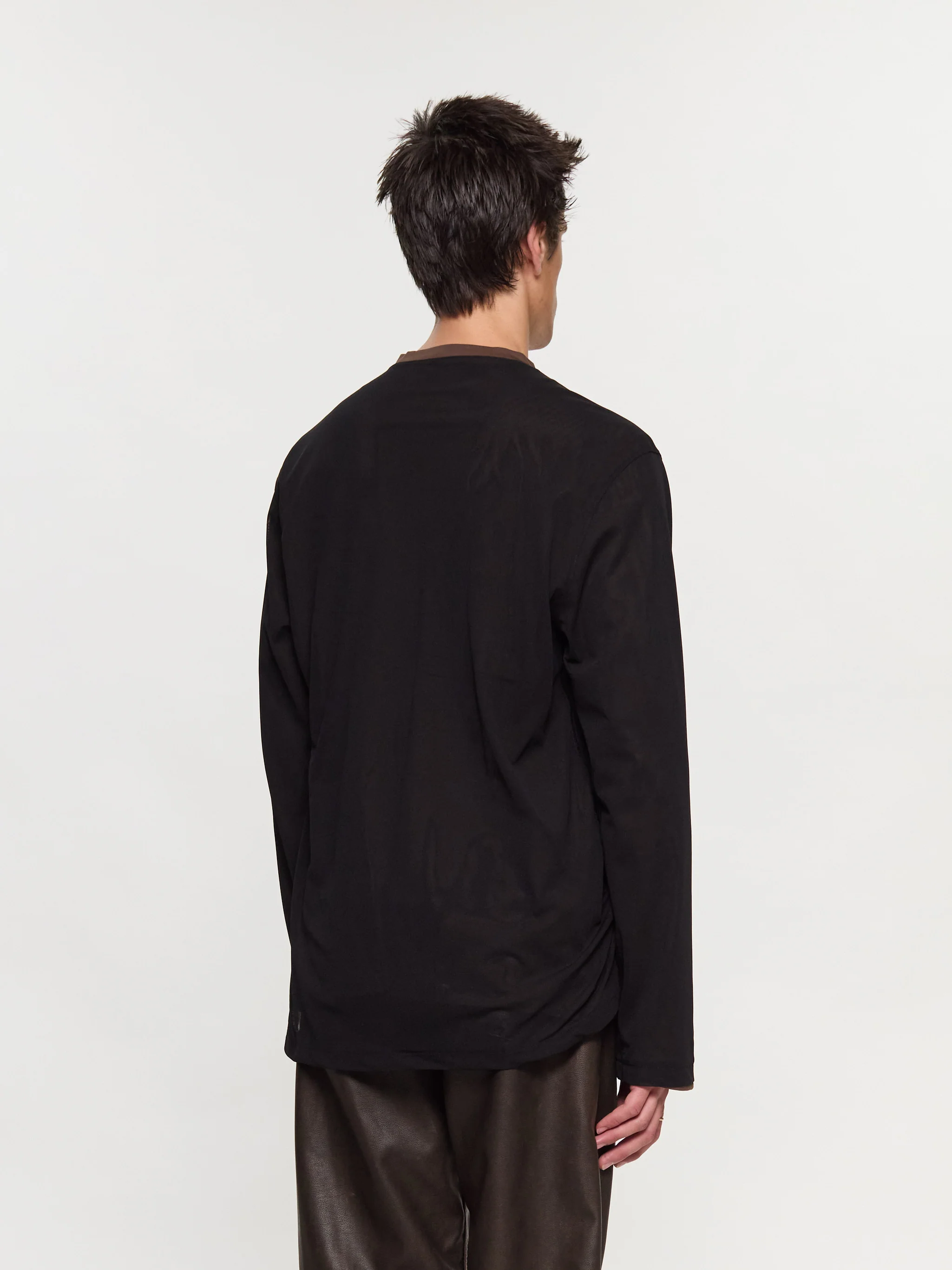 Inex Mesh Top in Brown & Black - Image 3