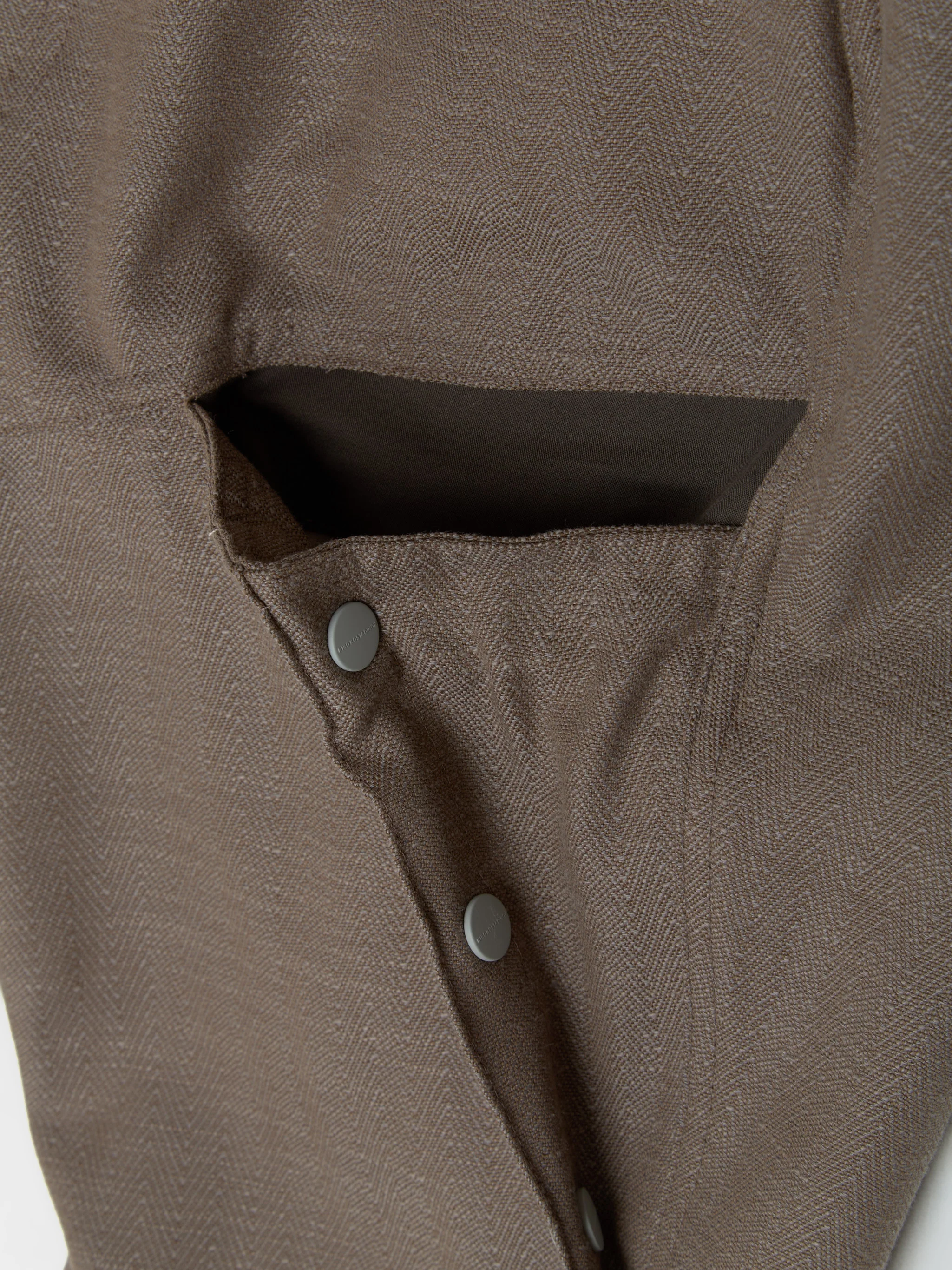 Inex Snap Trousers in Brown Oak & Java Brown - Image 6