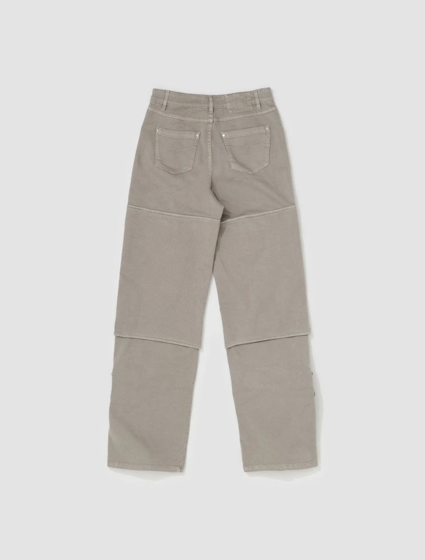 Jeans with Buckles in Mushroom - Image 6