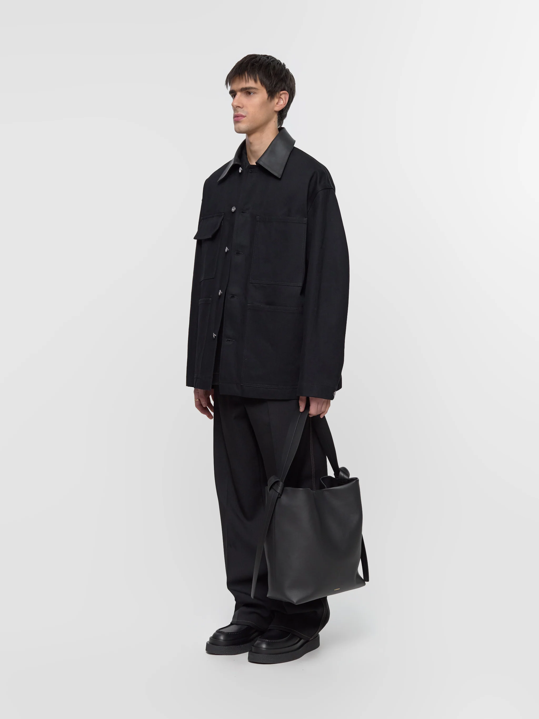 Knot Hobo Medium Bag in Black - Image 4