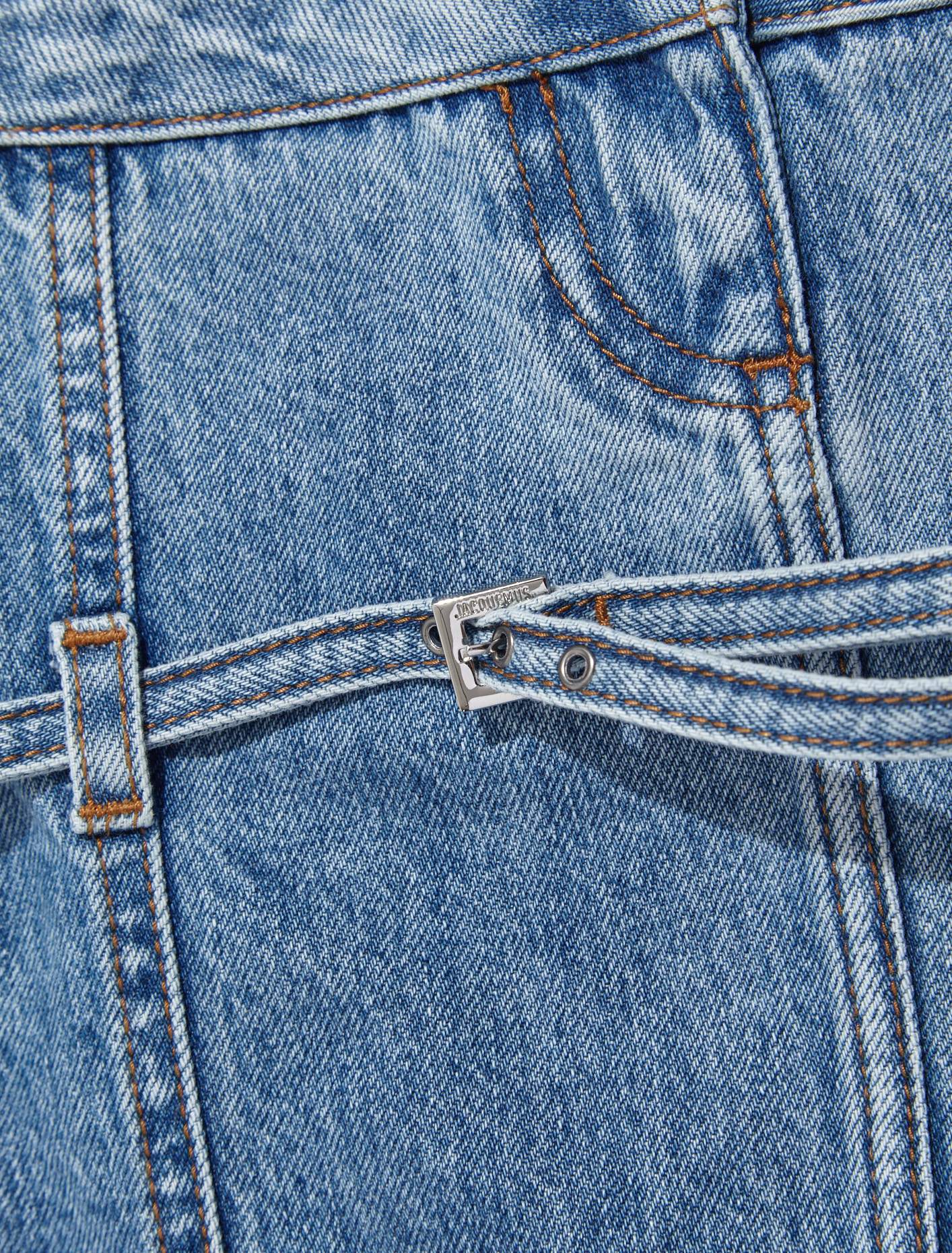 La Jupe De Nimes Criollo Denim Skirt in Light Blue - Image 3
