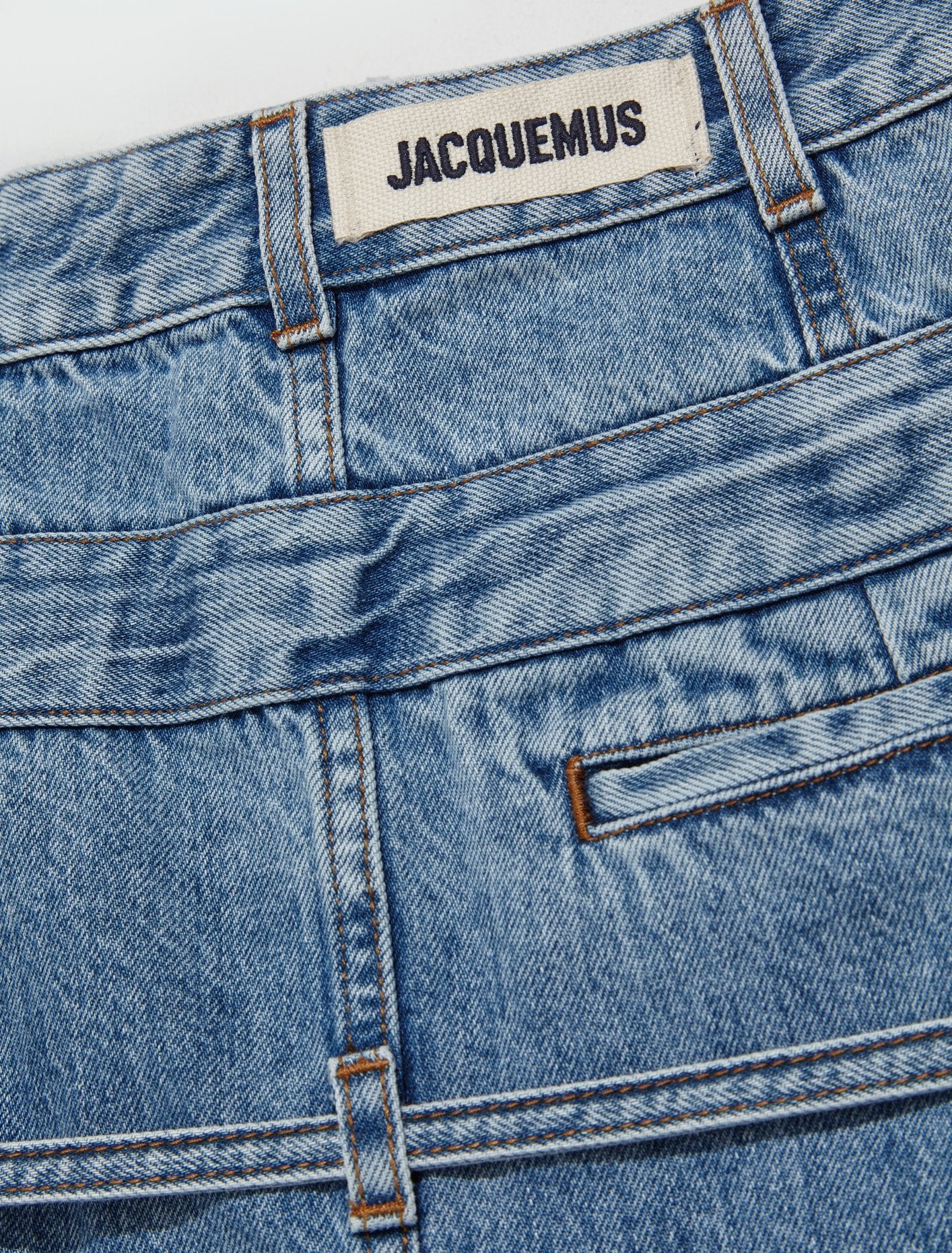 La Jupe De Nimes Criollo Denim Skirt in Light Blue - Image 4