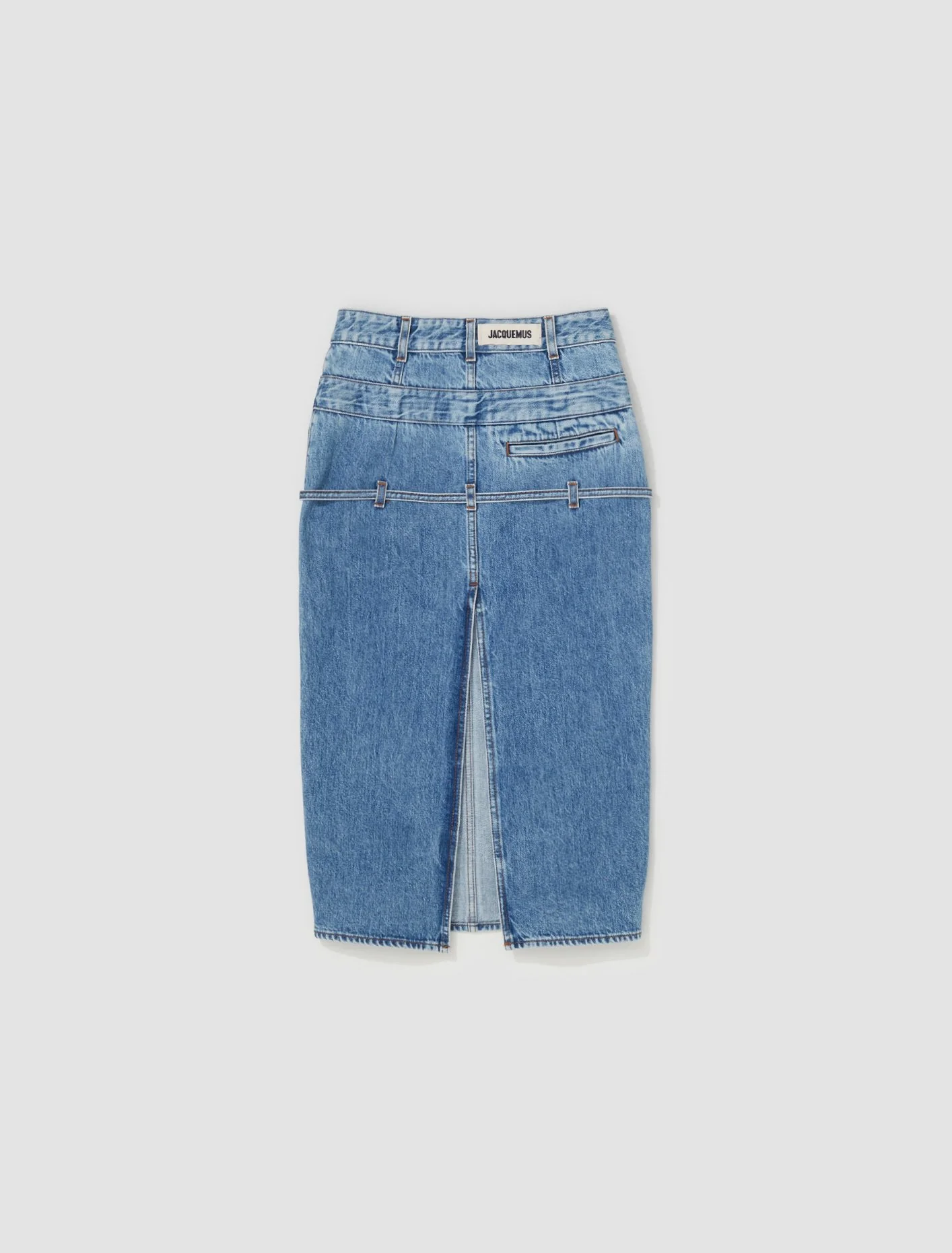 La Jupe De Nimes Criollo Denim Skirt in Light Blue - Image 5