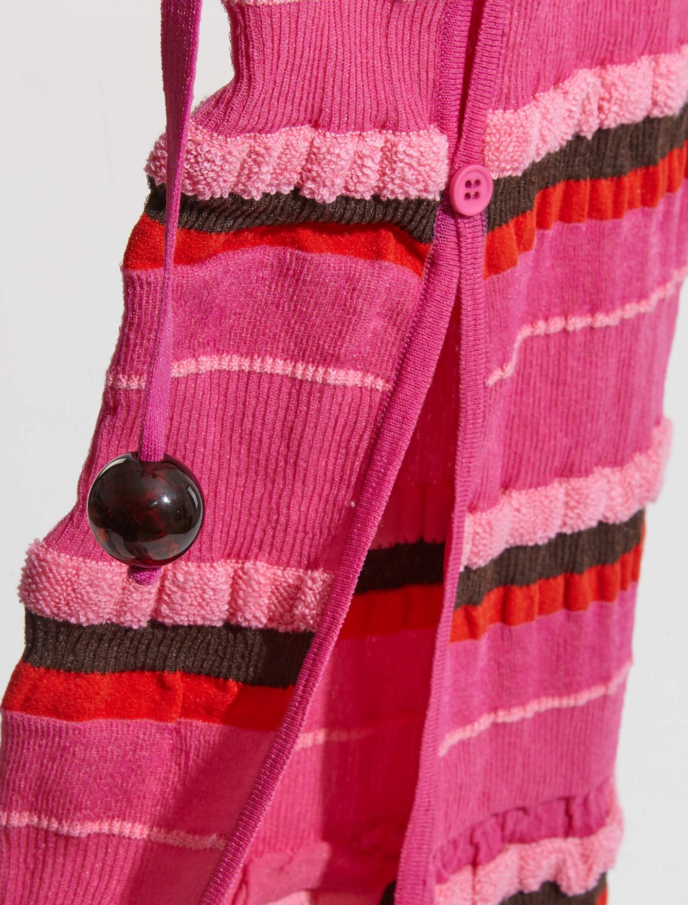 La Jupe Maille Concha in Dark Pink - Image 3