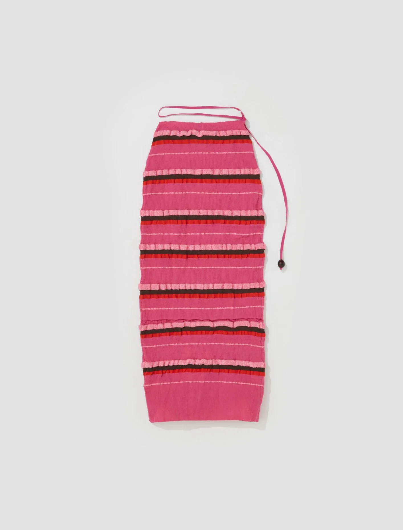 La Jupe Maille Concha in Dark Pink - Image 4