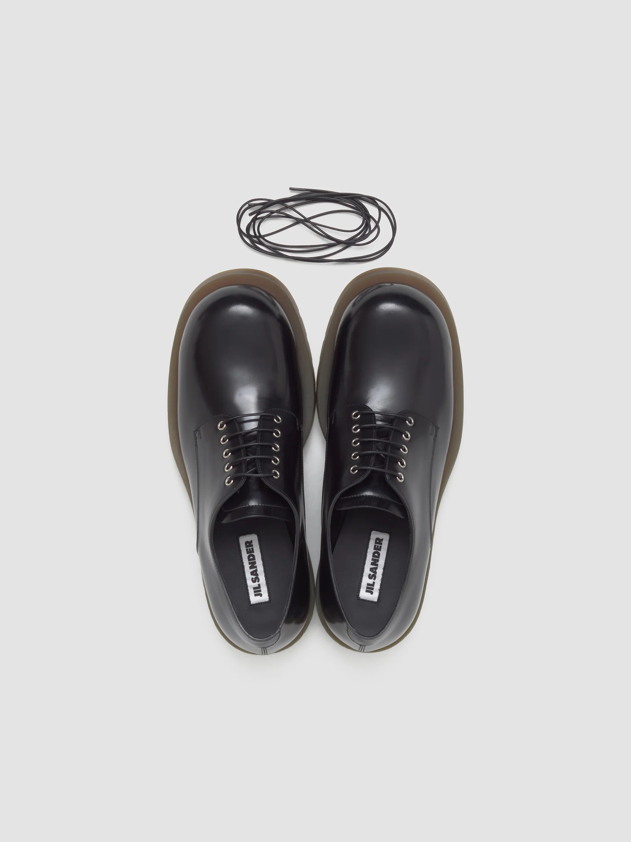 Lace-Up Derby Shoes in Black - Image 4