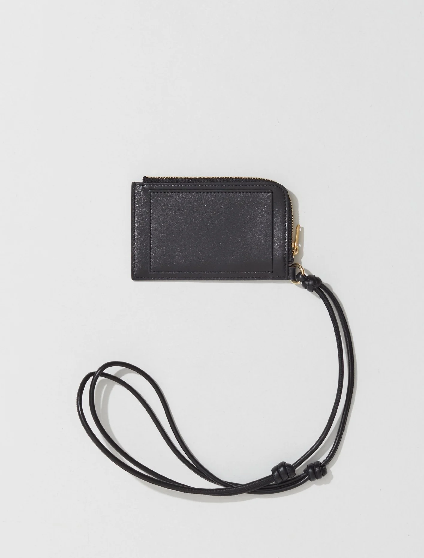 Leather Credit Card Holder in Black - Image 4