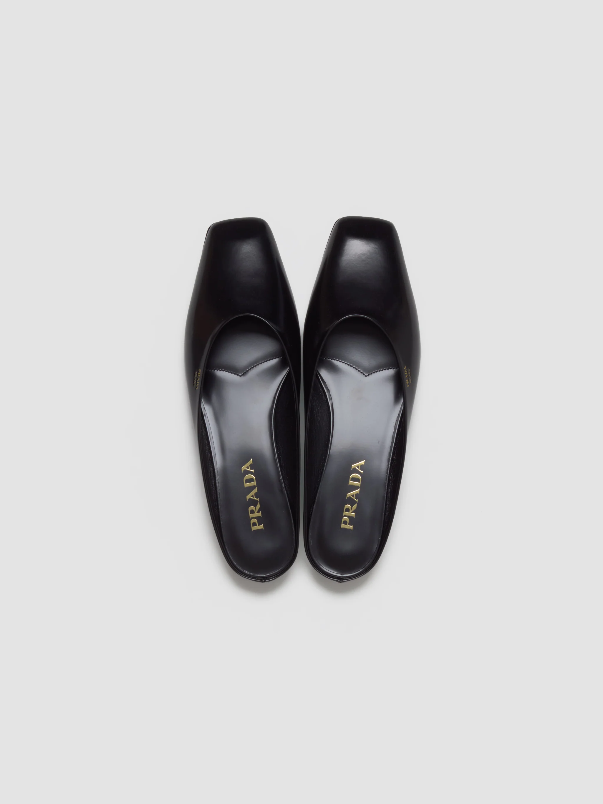 Leather Mules in Black - Image 4