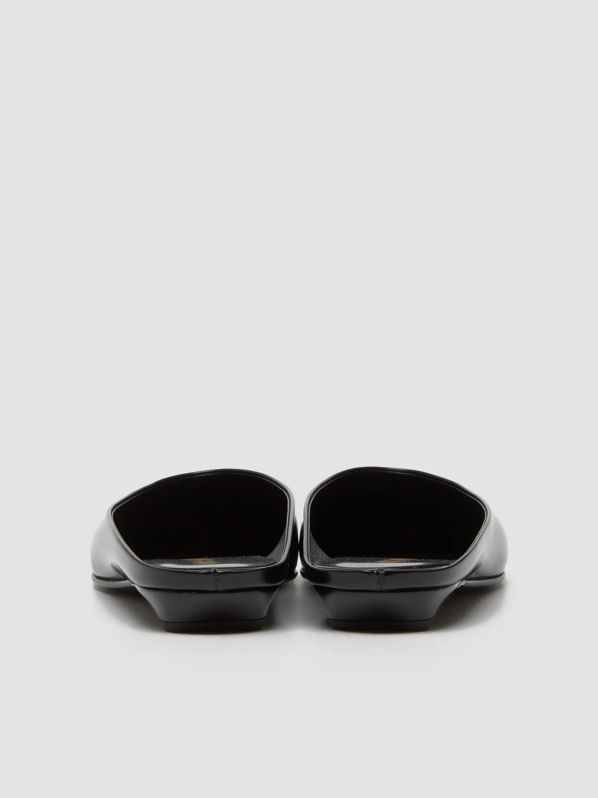 Leather Mules in Black - Image 5