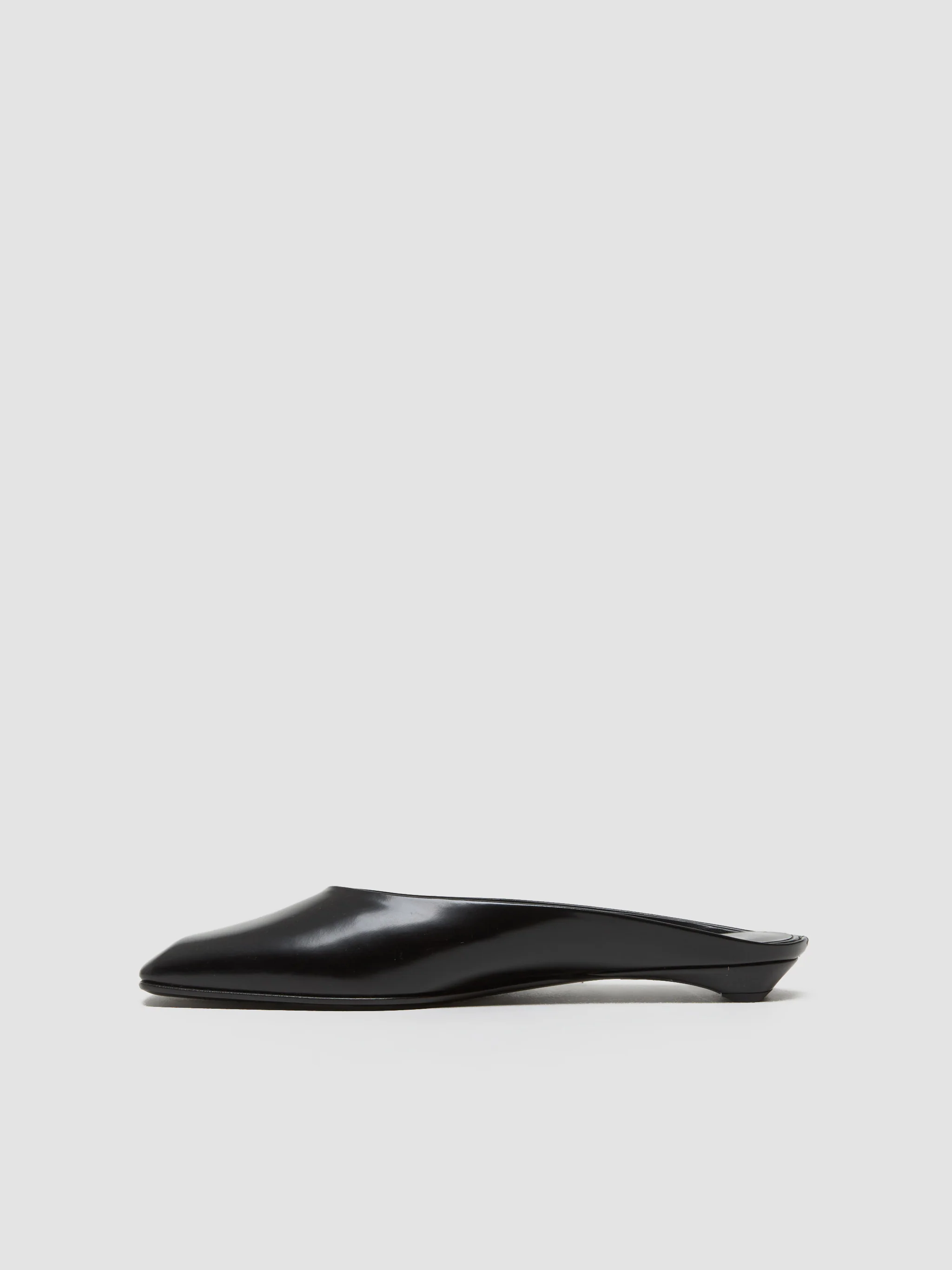 Leather Mules in Black - Image 7