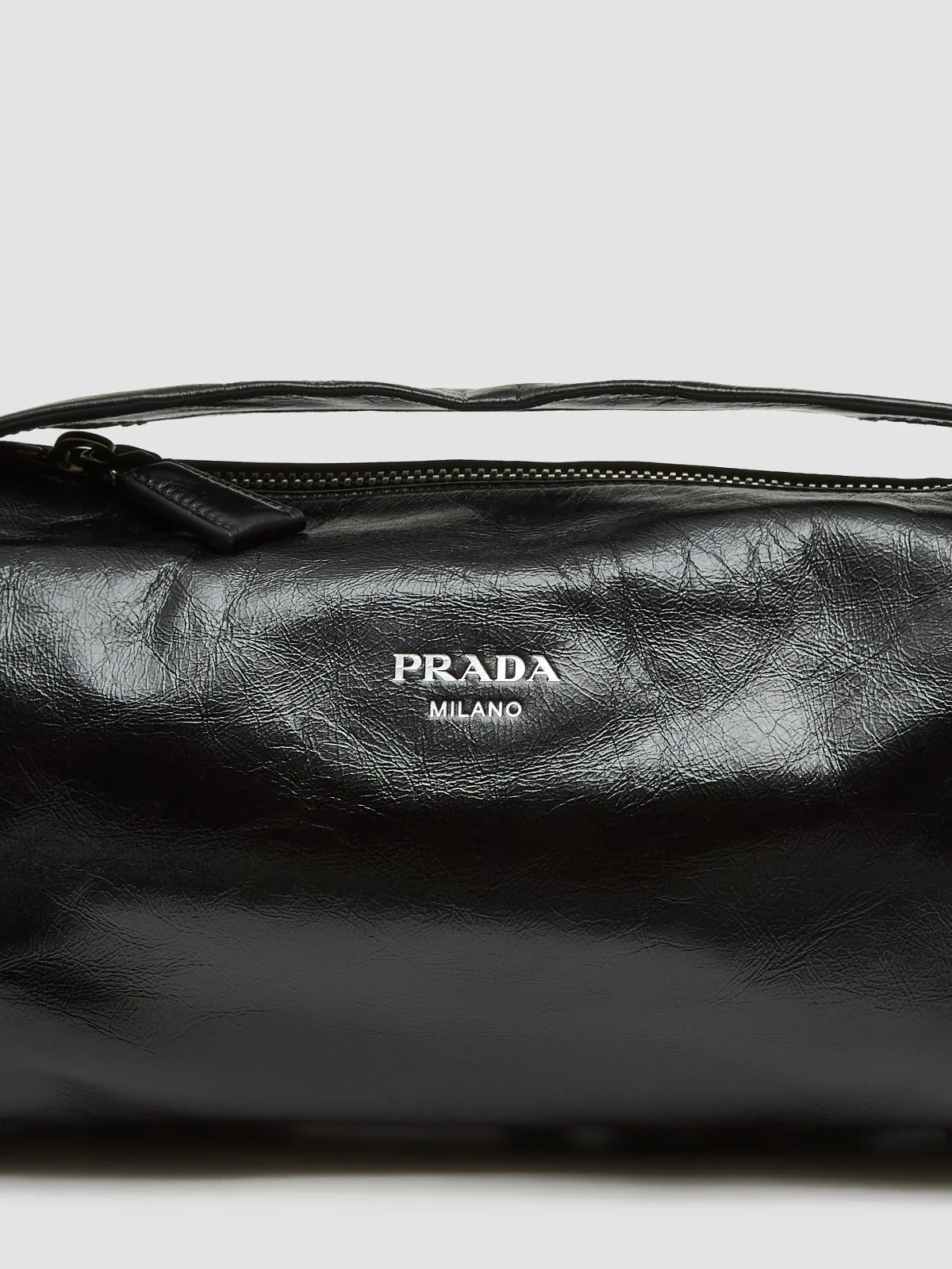 Leather Shoulder Bag in Black - Image 2