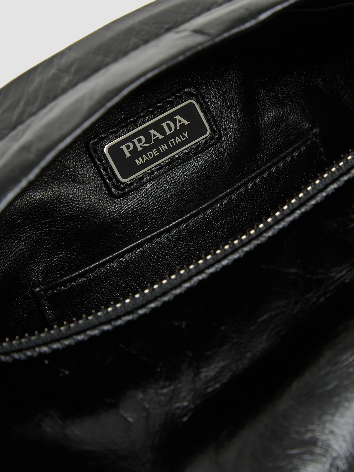 Leather Shoulder Bag in Black - Image 3