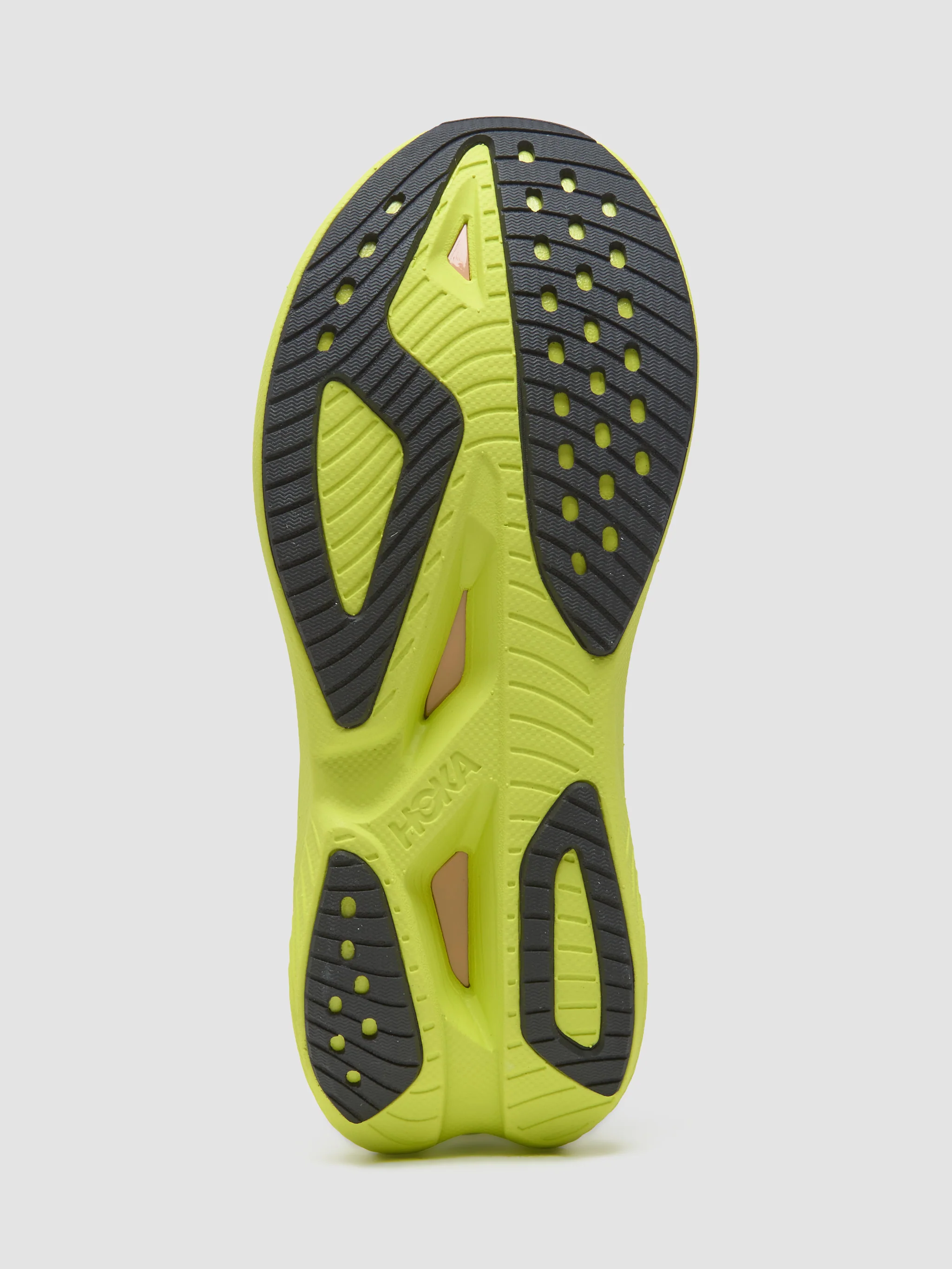 Mach X Caged Sneaker in Pea Green & Hoka Citrus - Image 5