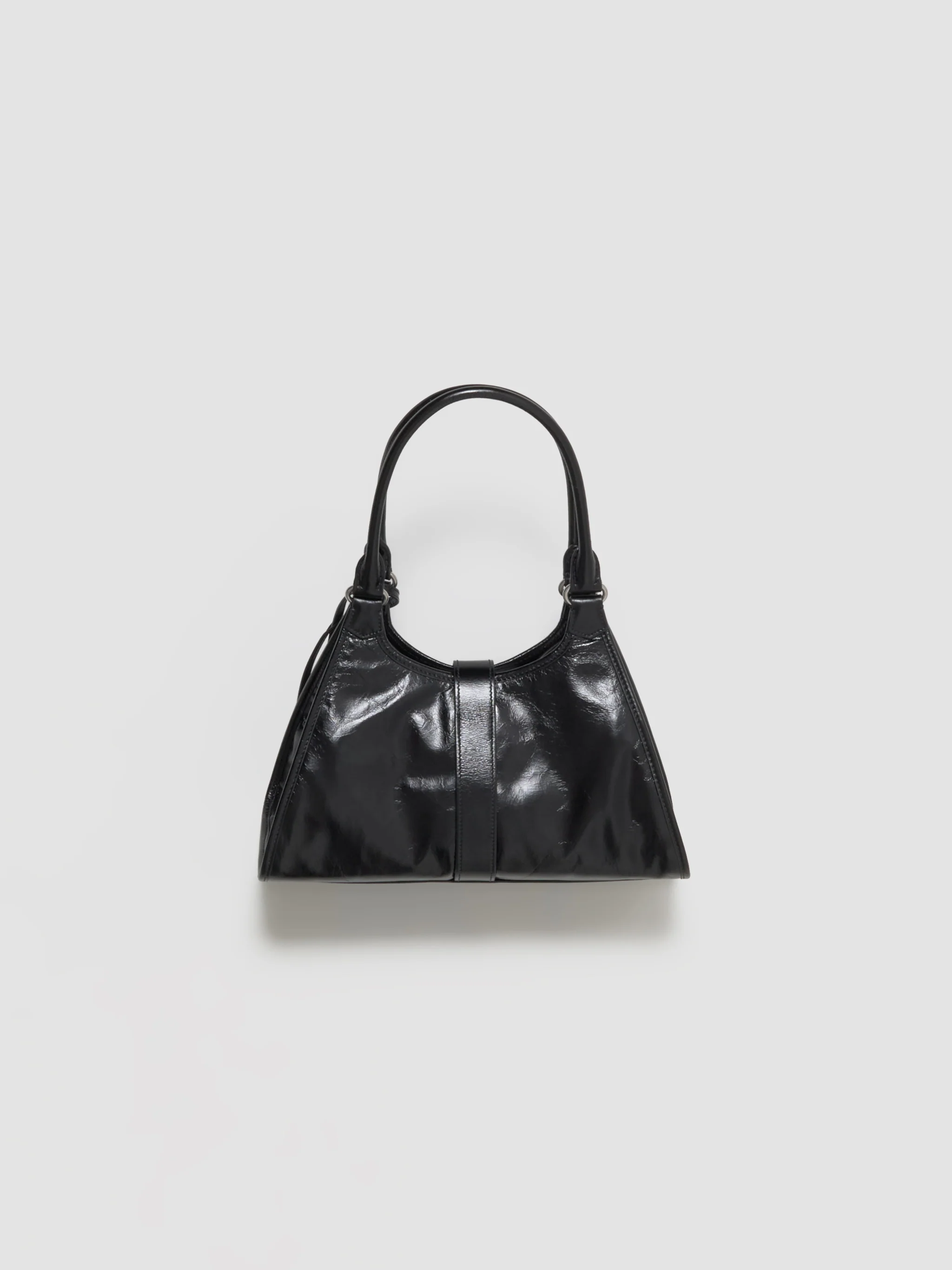 Medium Leather Tote Bag in Black - Image 5